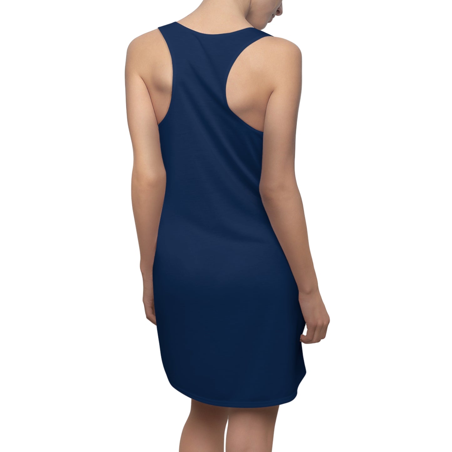 Navy Women’s Racerback Dress – Summer Casual, Beach & Vacation Outfit