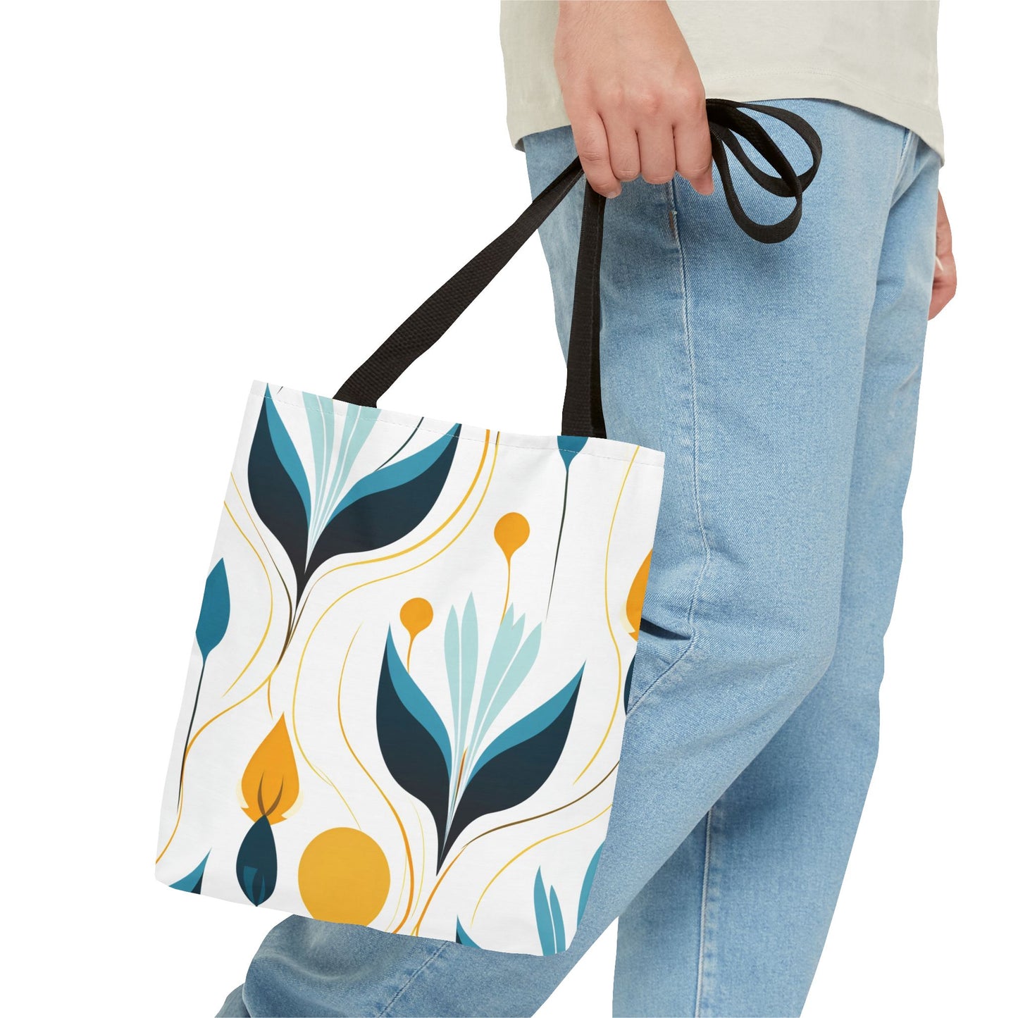 Contemporary Botanical Design Tote Bag