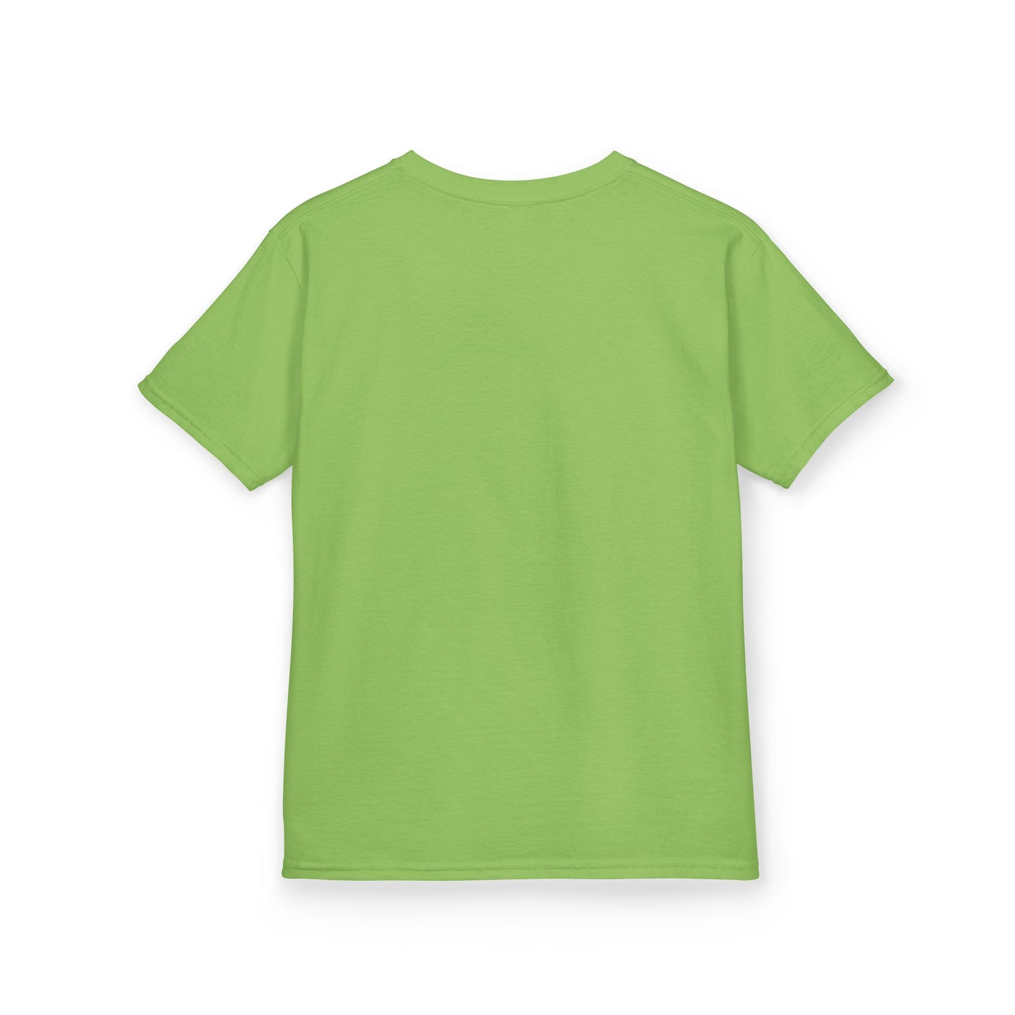 Kids Heavy Cotton Teal T-Shirt with a Graphic Design