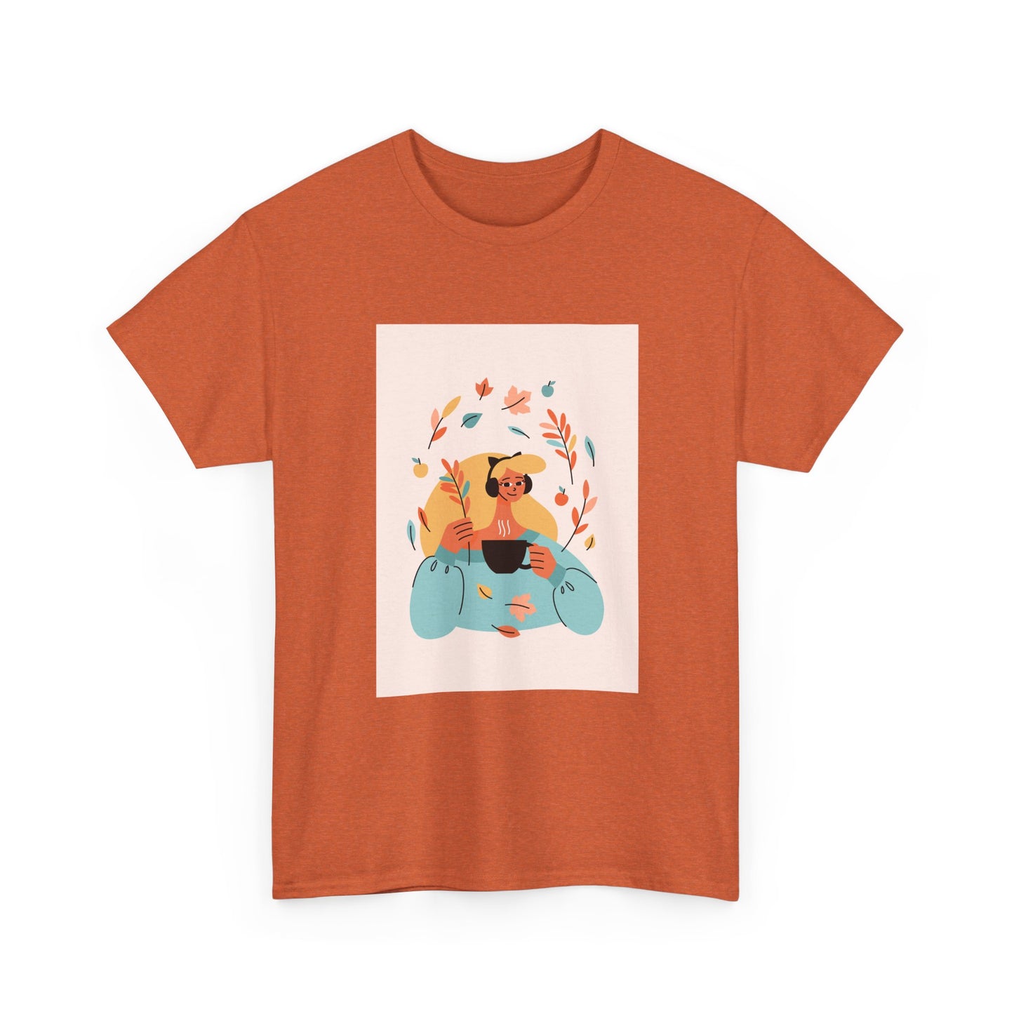 Unisex Cozy Bear Illustration Heavy Cotton T-Shirt