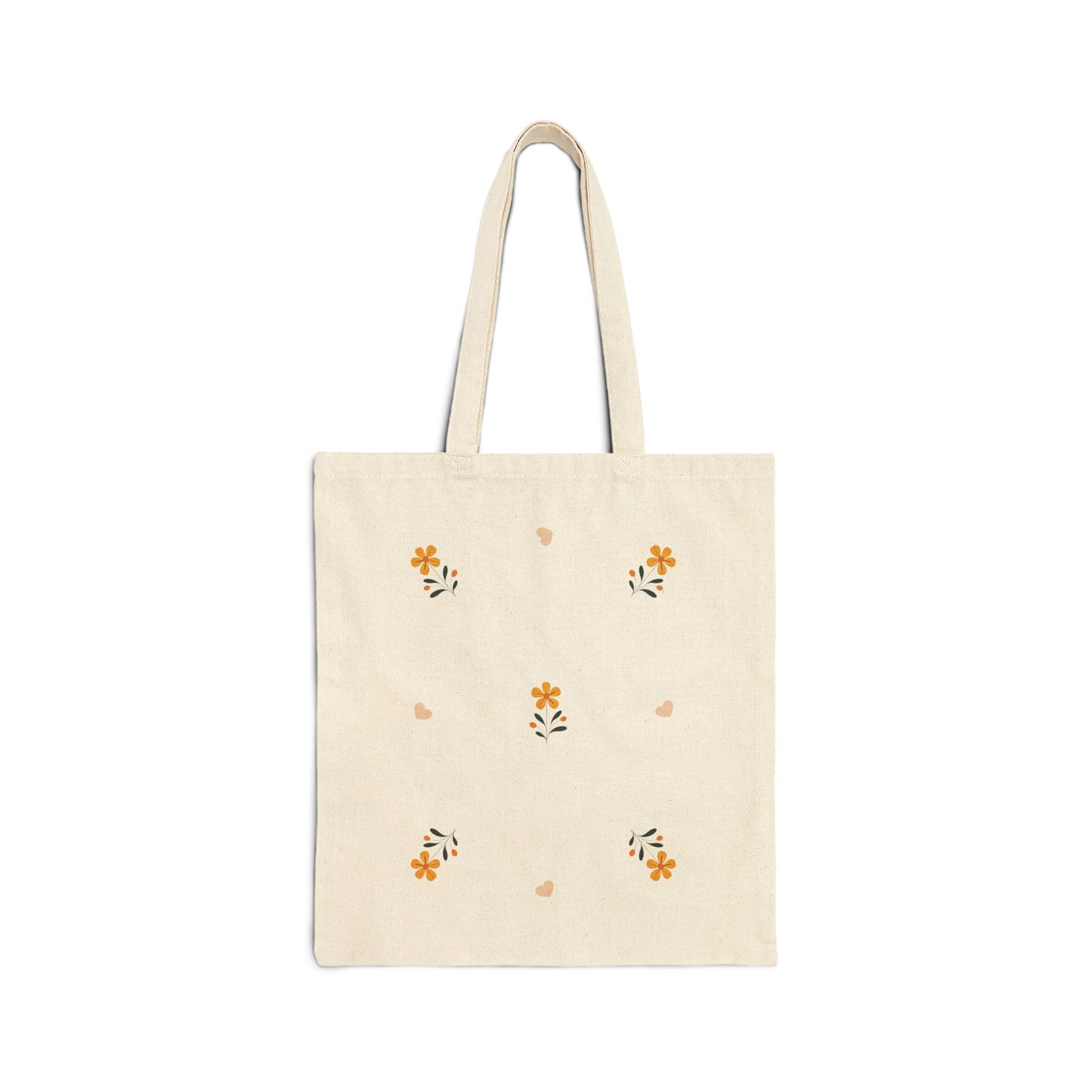 Boho Floral Reusable Tote Bag Lightweight Canvas Market Bag