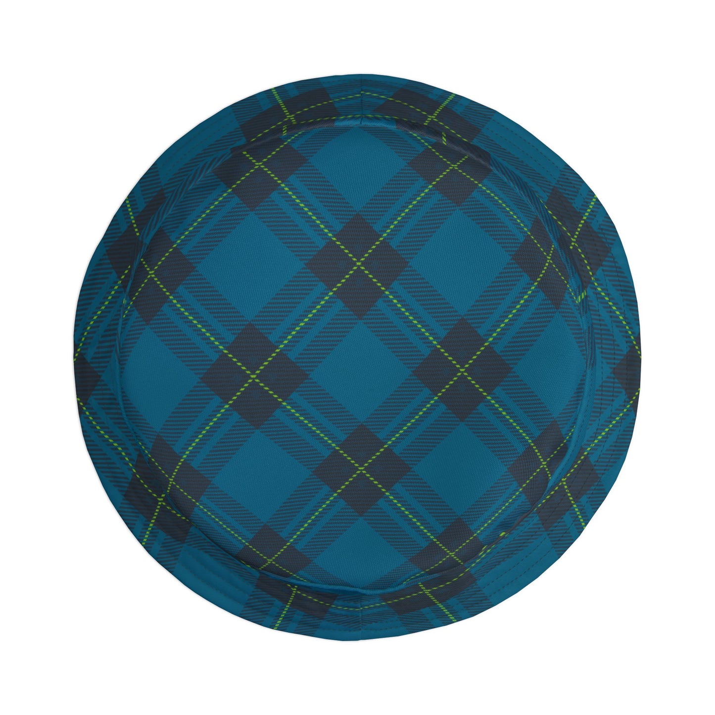 Blue Plaid Bucket Hat