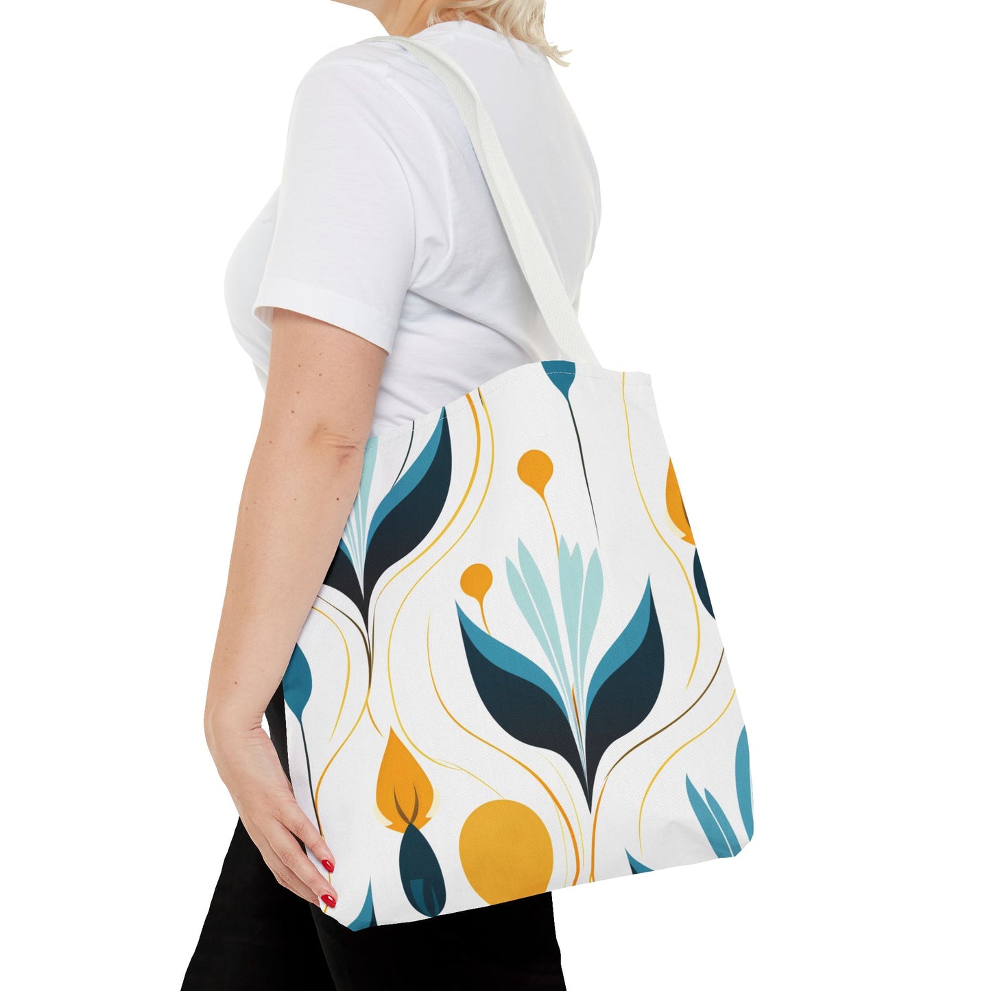 Contemporary Botanical Design Tote Bag