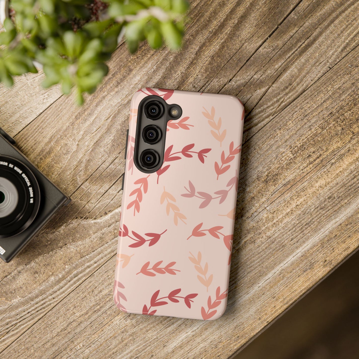 Floral Pattern light Pink Mobile Case