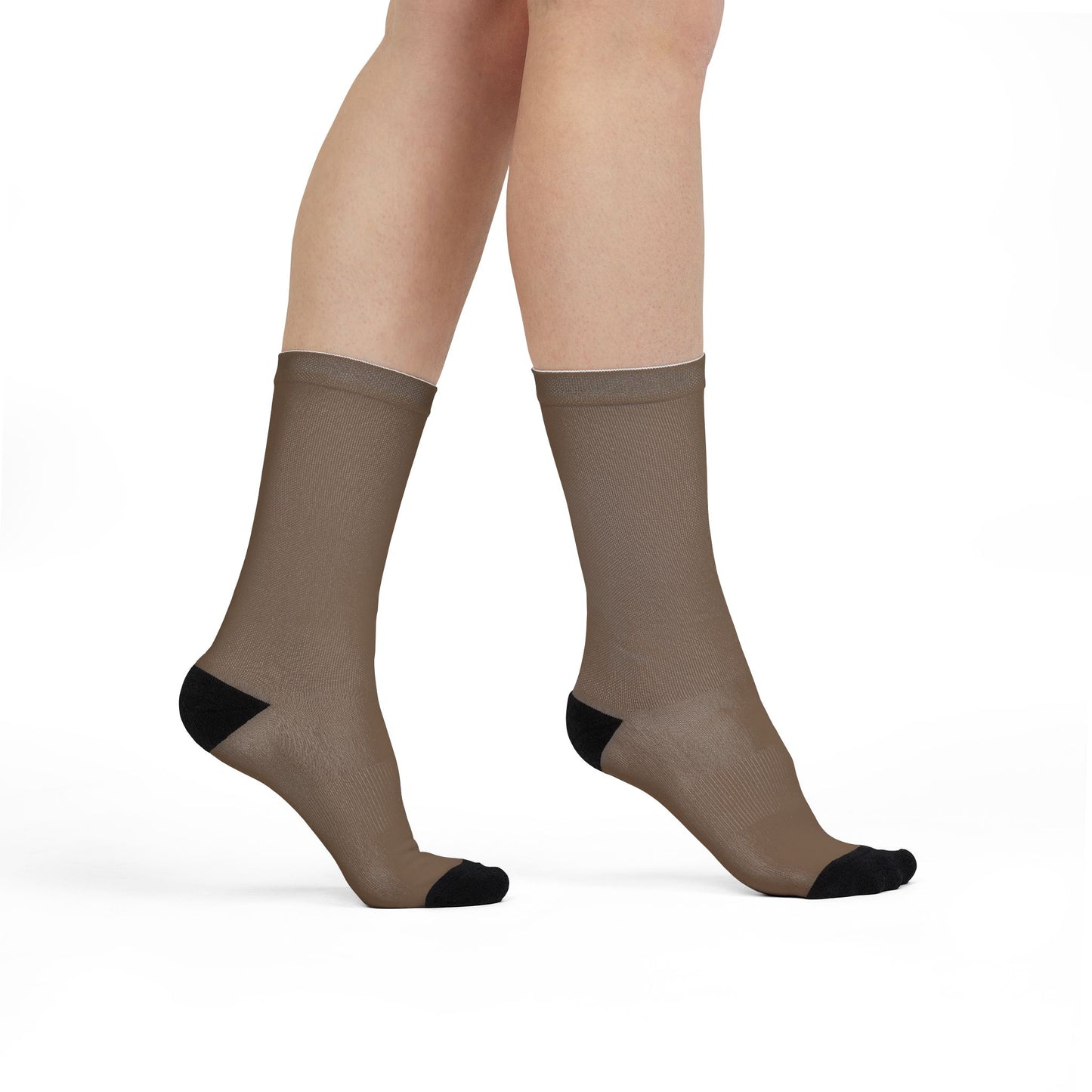 Brown Sublimation Crew Socks