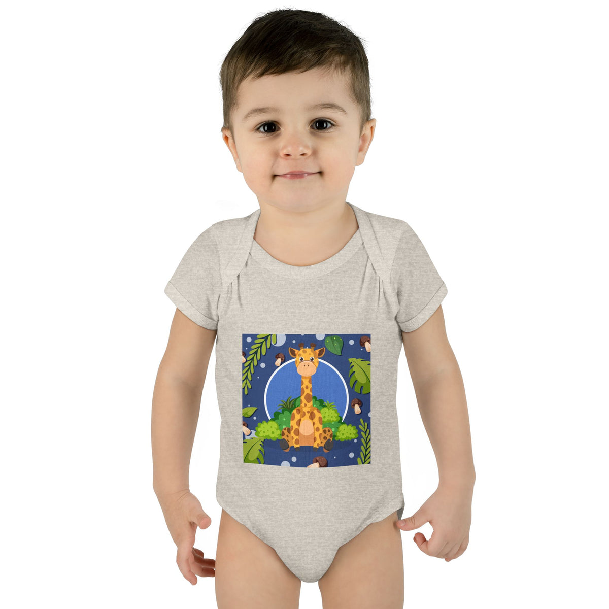 Adorable Giraffe Art Infant Romper