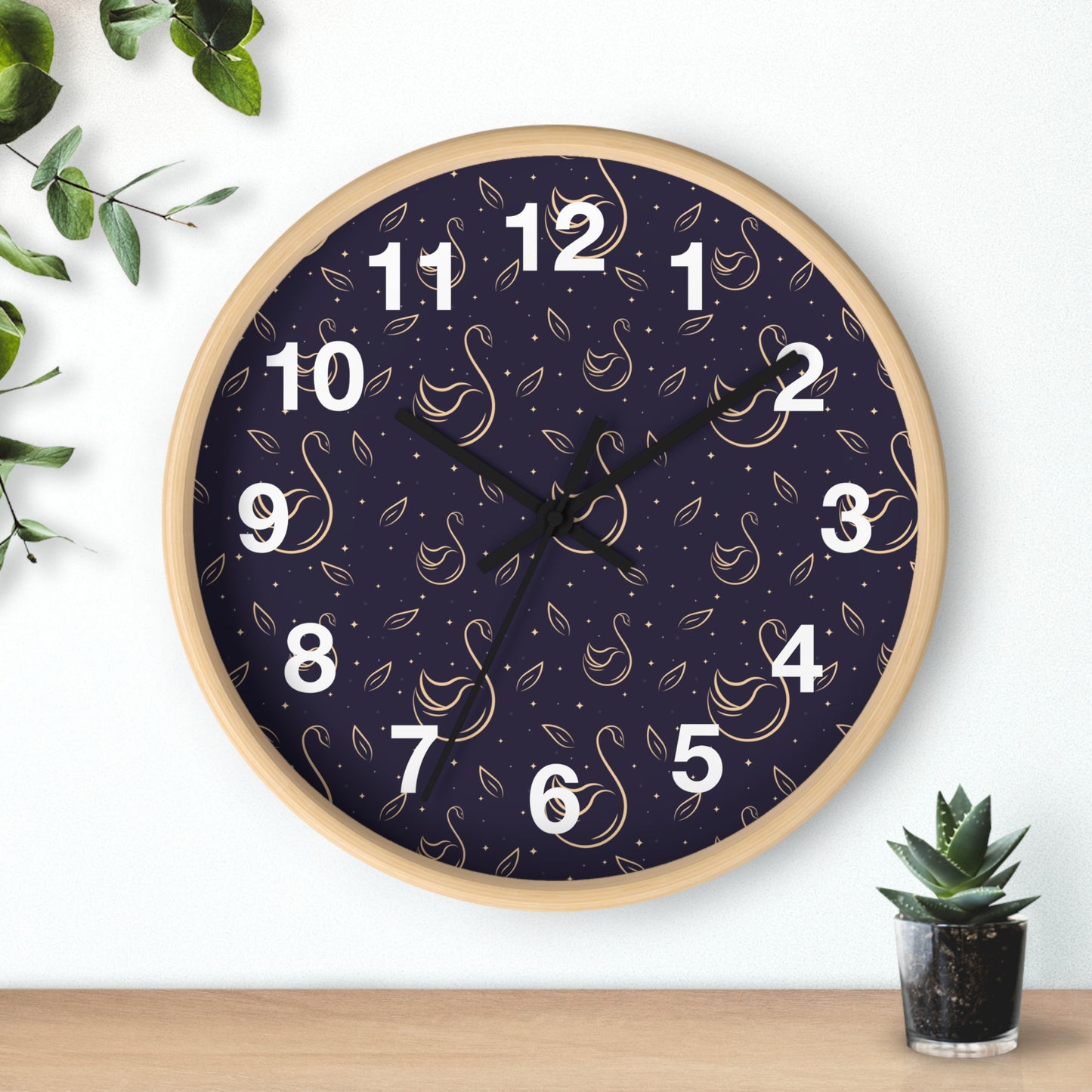 Wall clock with Decorative Design
