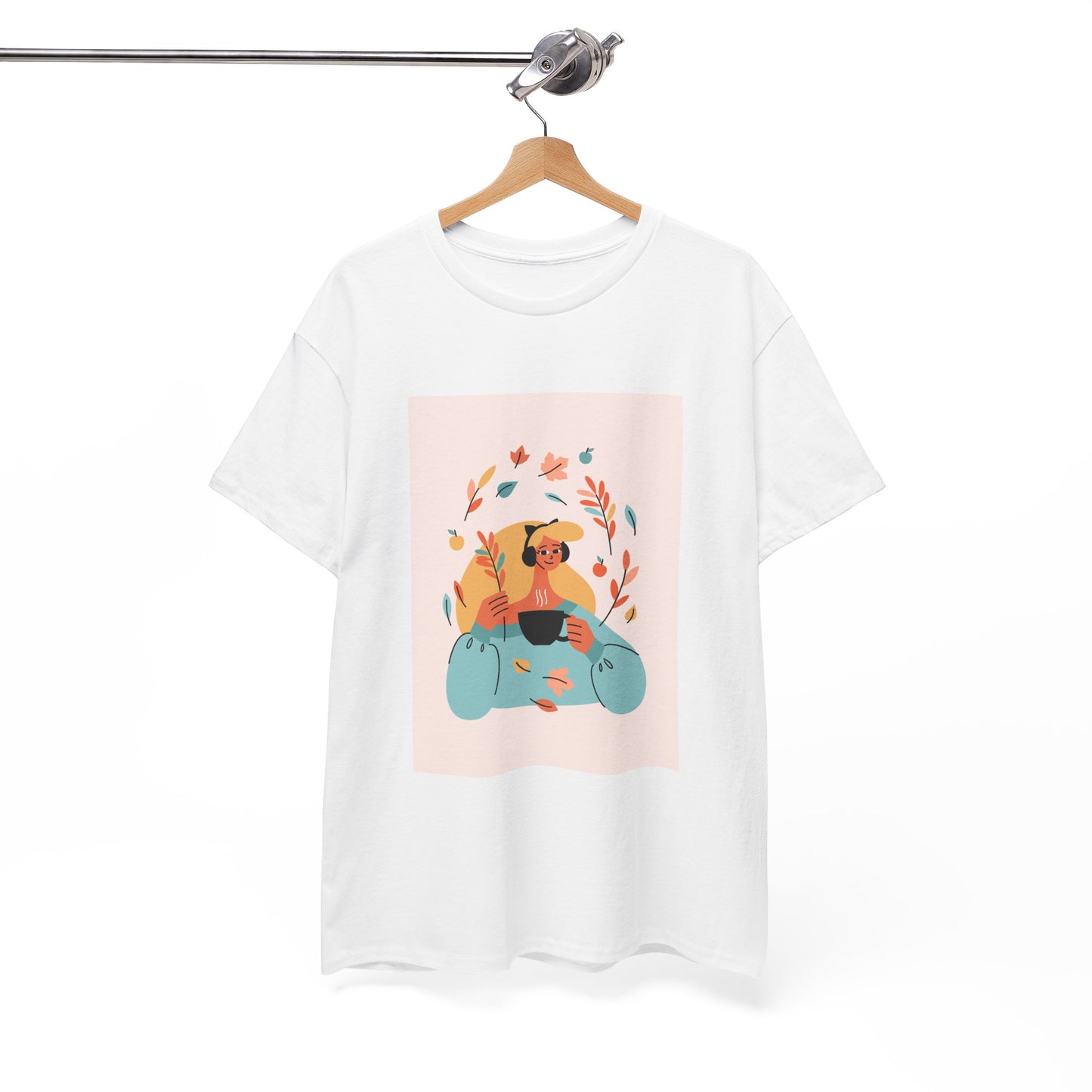 Unisex Cozy Bear Illustration Heavy Cotton T-Shirt