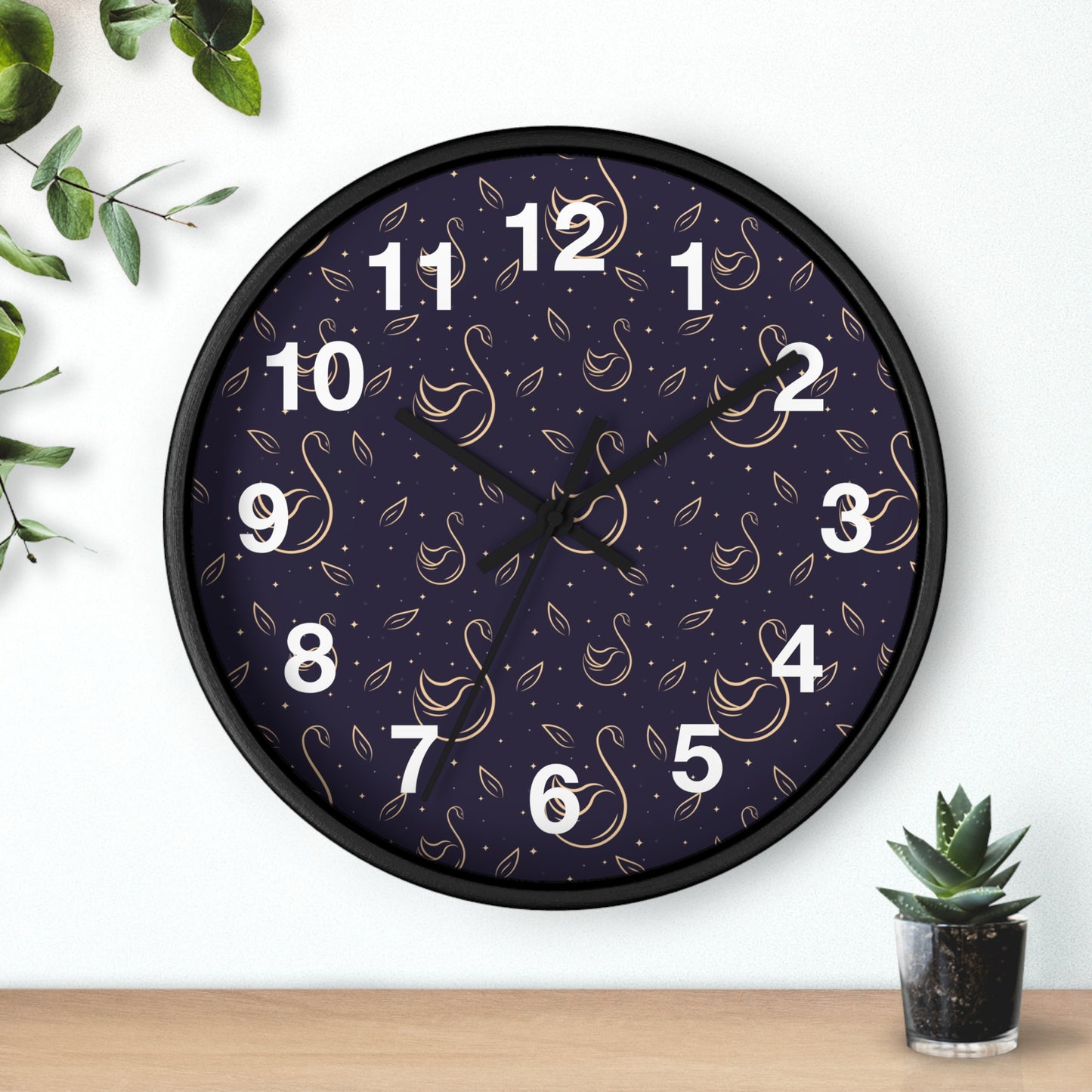Wall clock with Decorative Design
