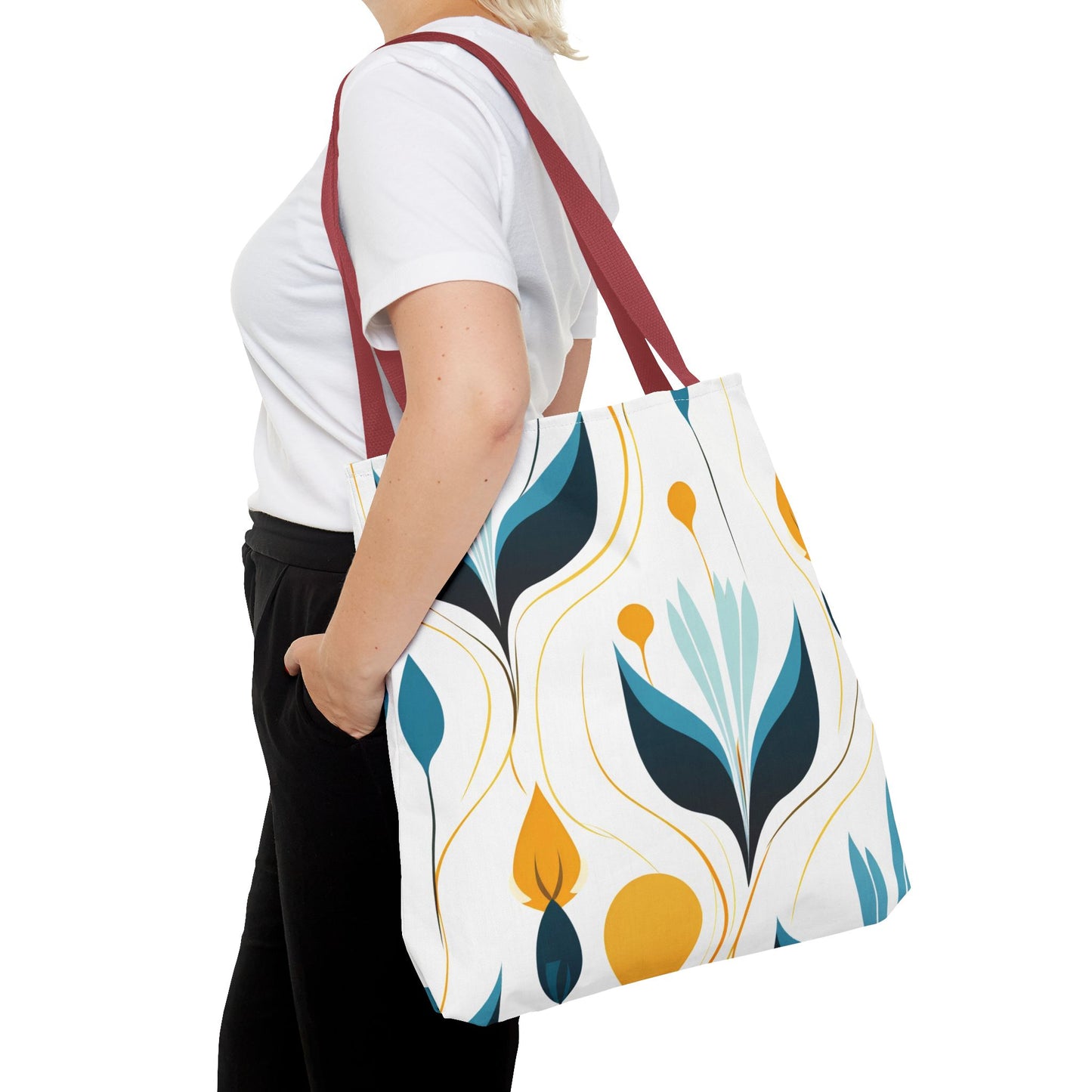 Contemporary Botanical Design Tote Bag
