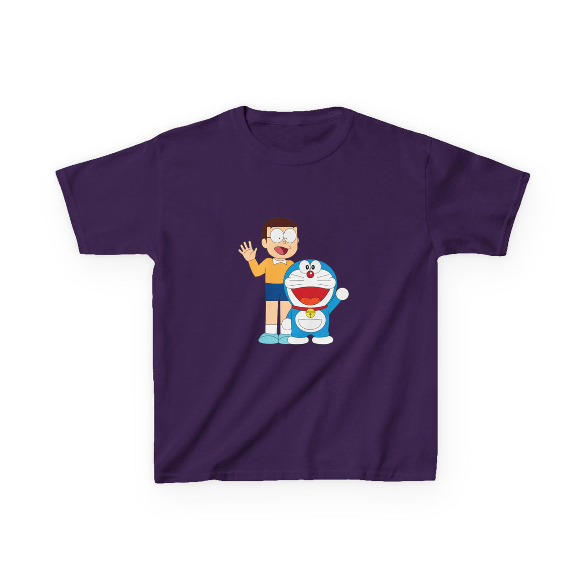 Kids Heavy Cotton Teal T-Shirt with a Graphic Design
