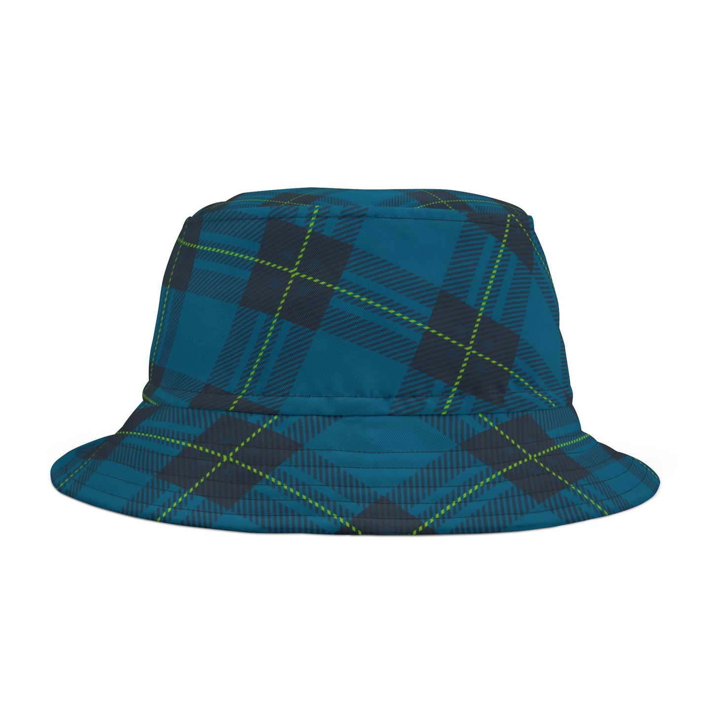 Blue Plaid Bucket Hat