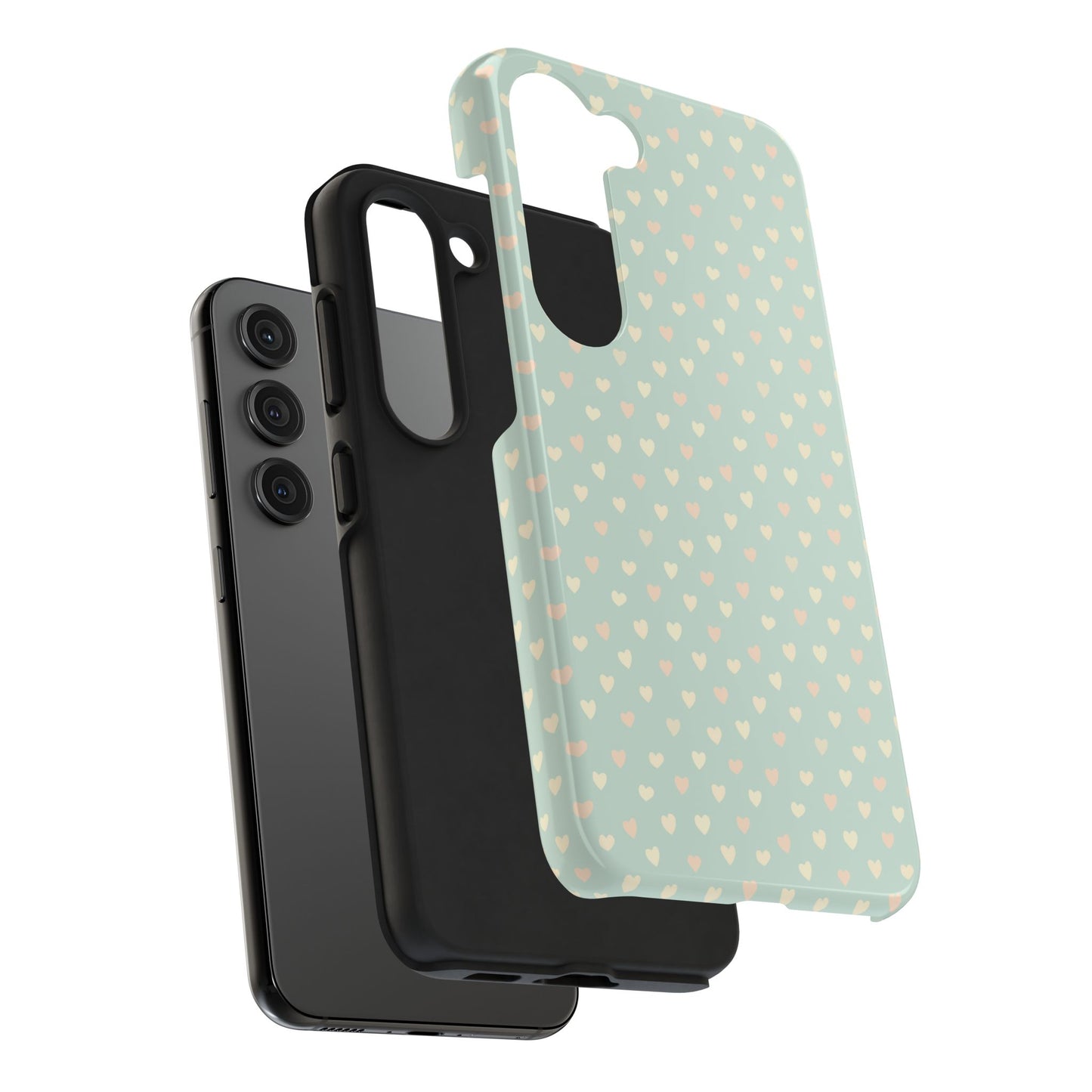 Phone Case With Heart Pattern
