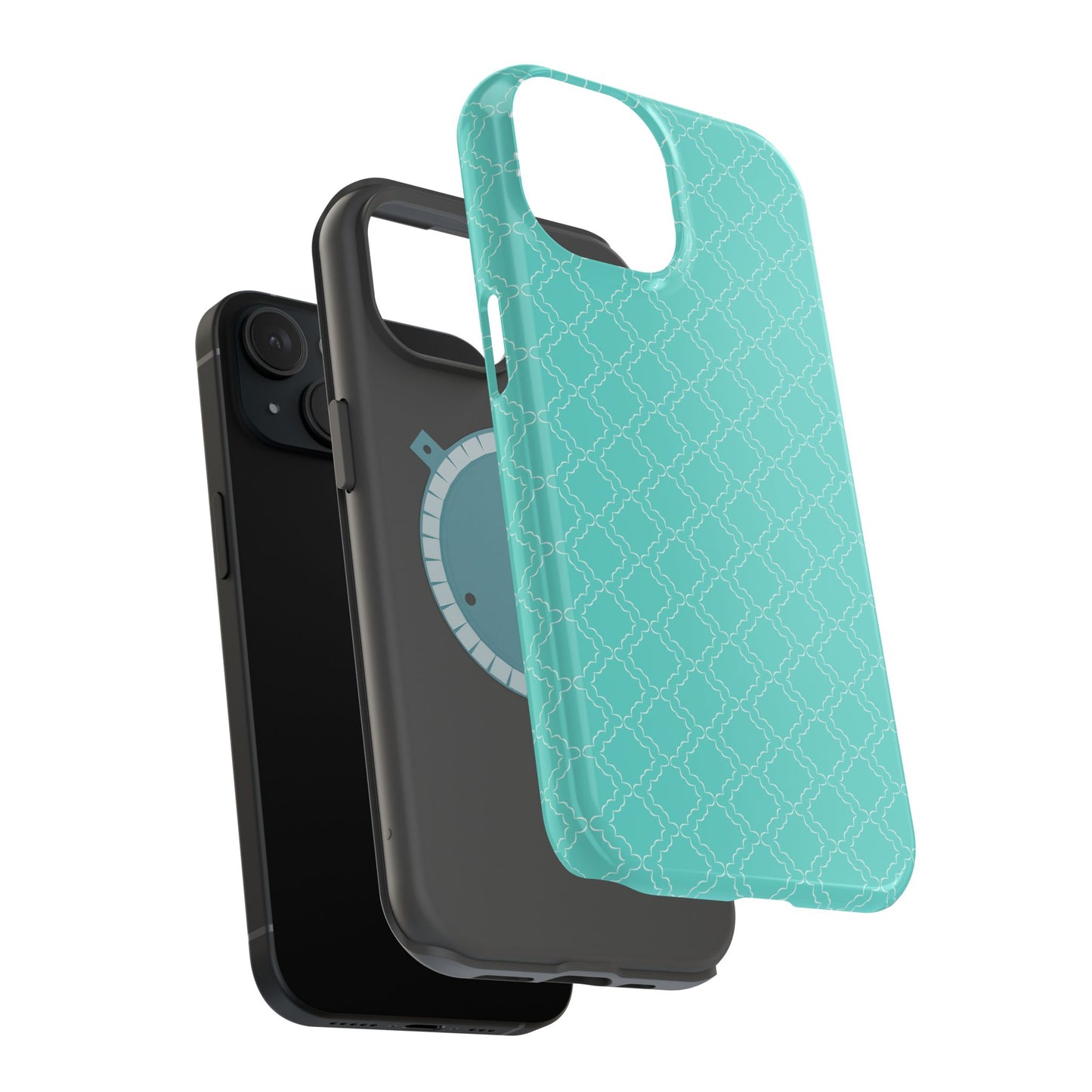 Green Phone Case Geometric Pattern