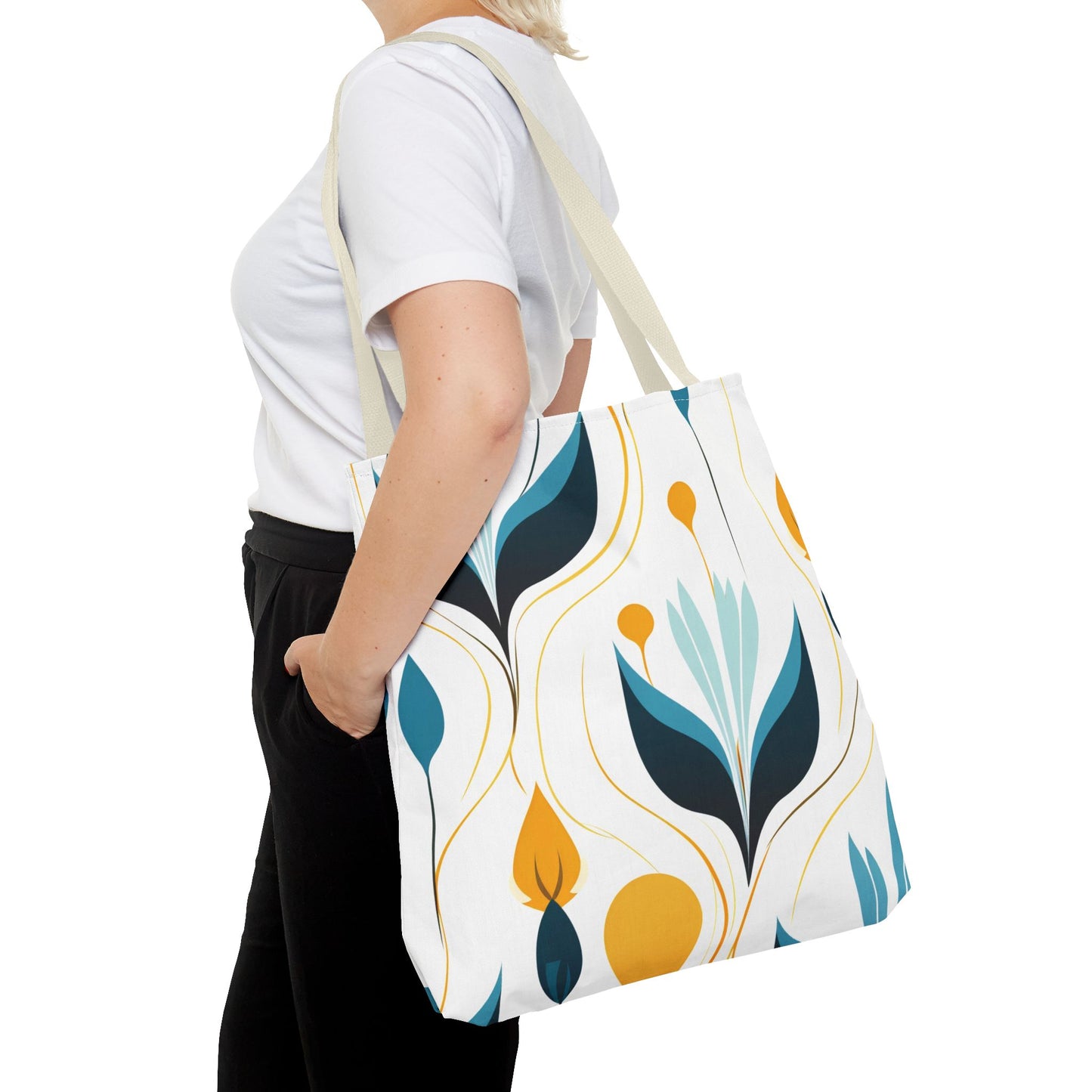 Contemporary Botanical Design Tote Bag