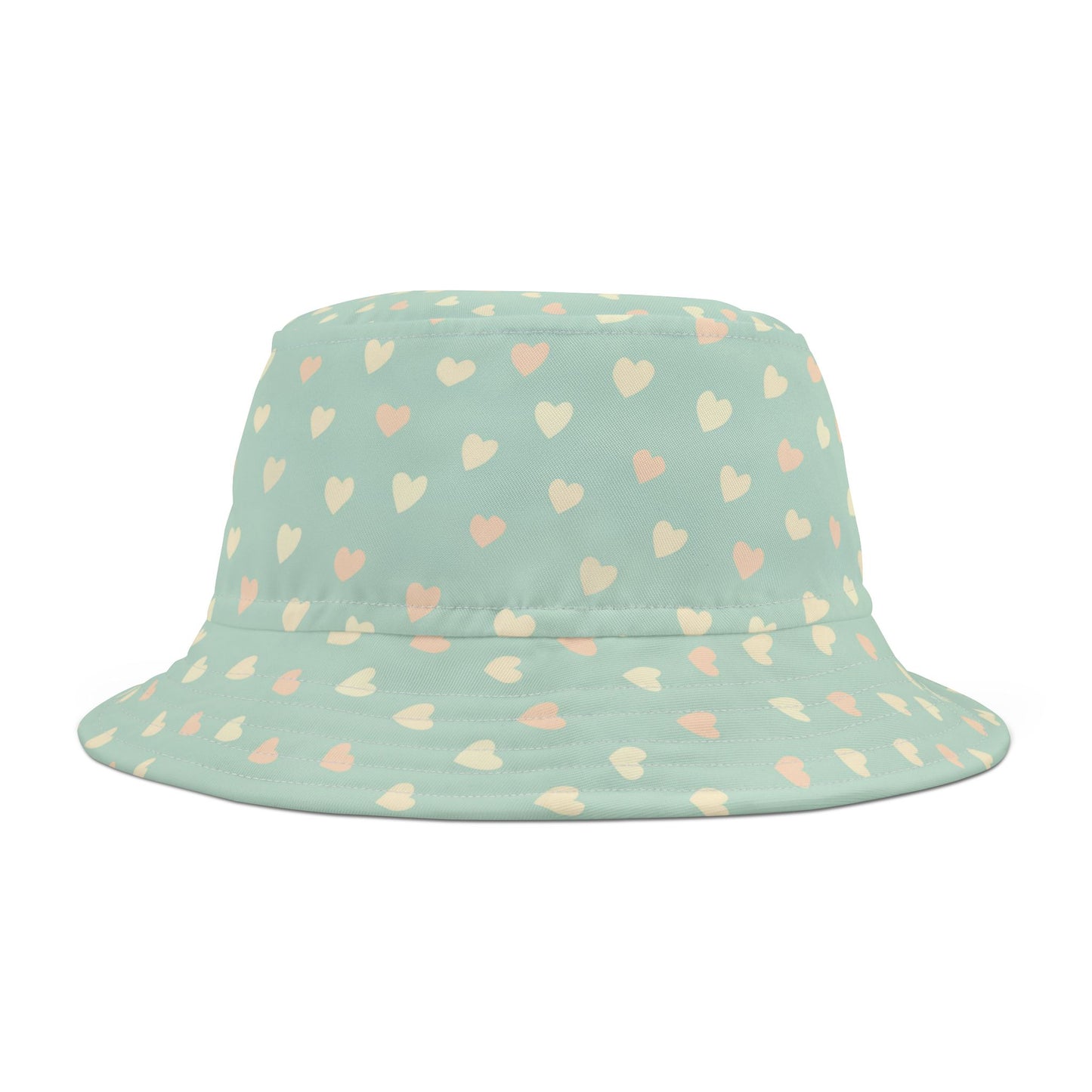 Bucket Hat Heart Pattern