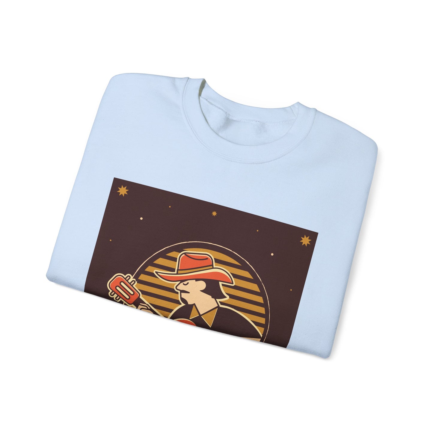 Retro Musician Graphic Unisex Crewneck Sweatshirt
