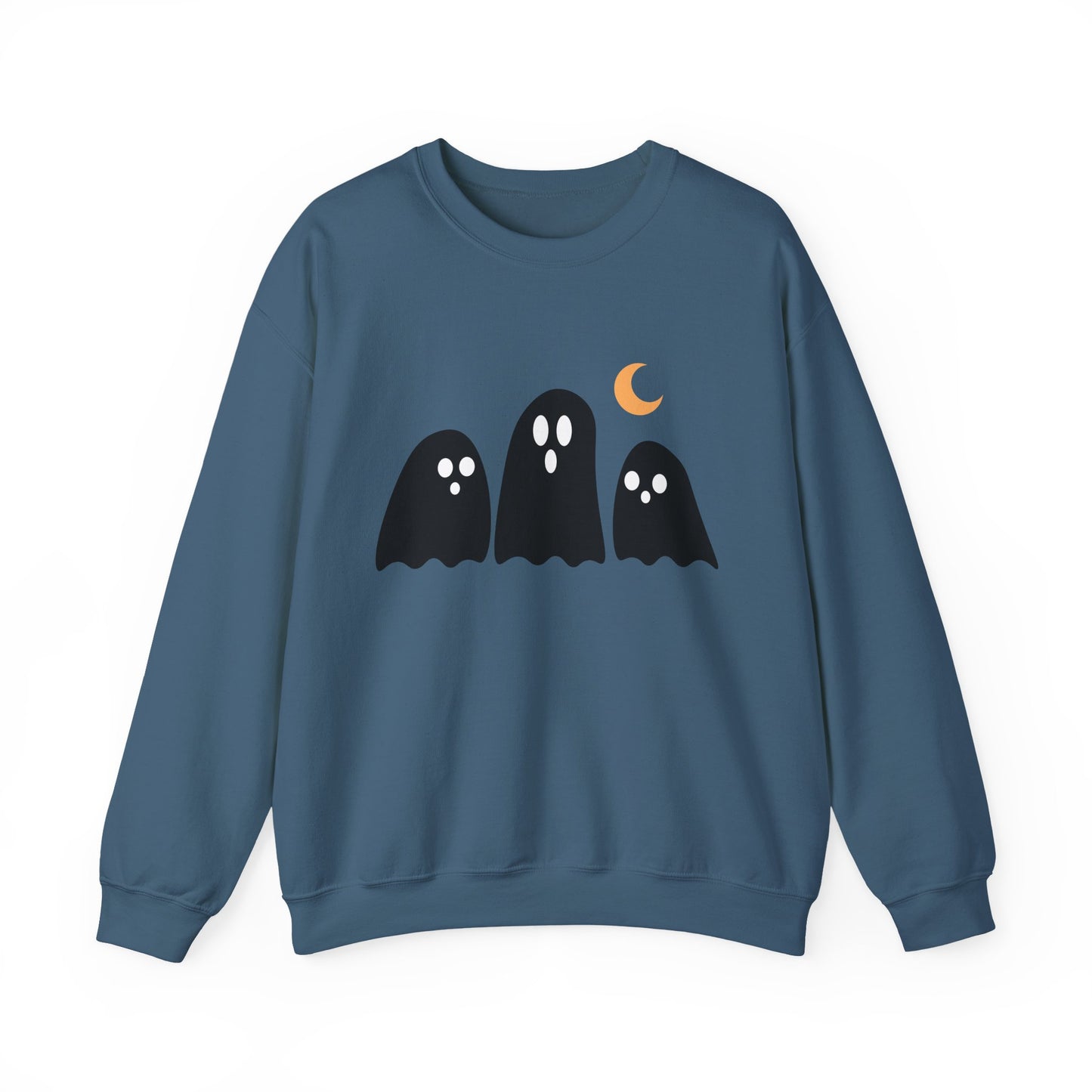 Kawaii Ghost Halloween Unisex Crewneck Sweatshirt