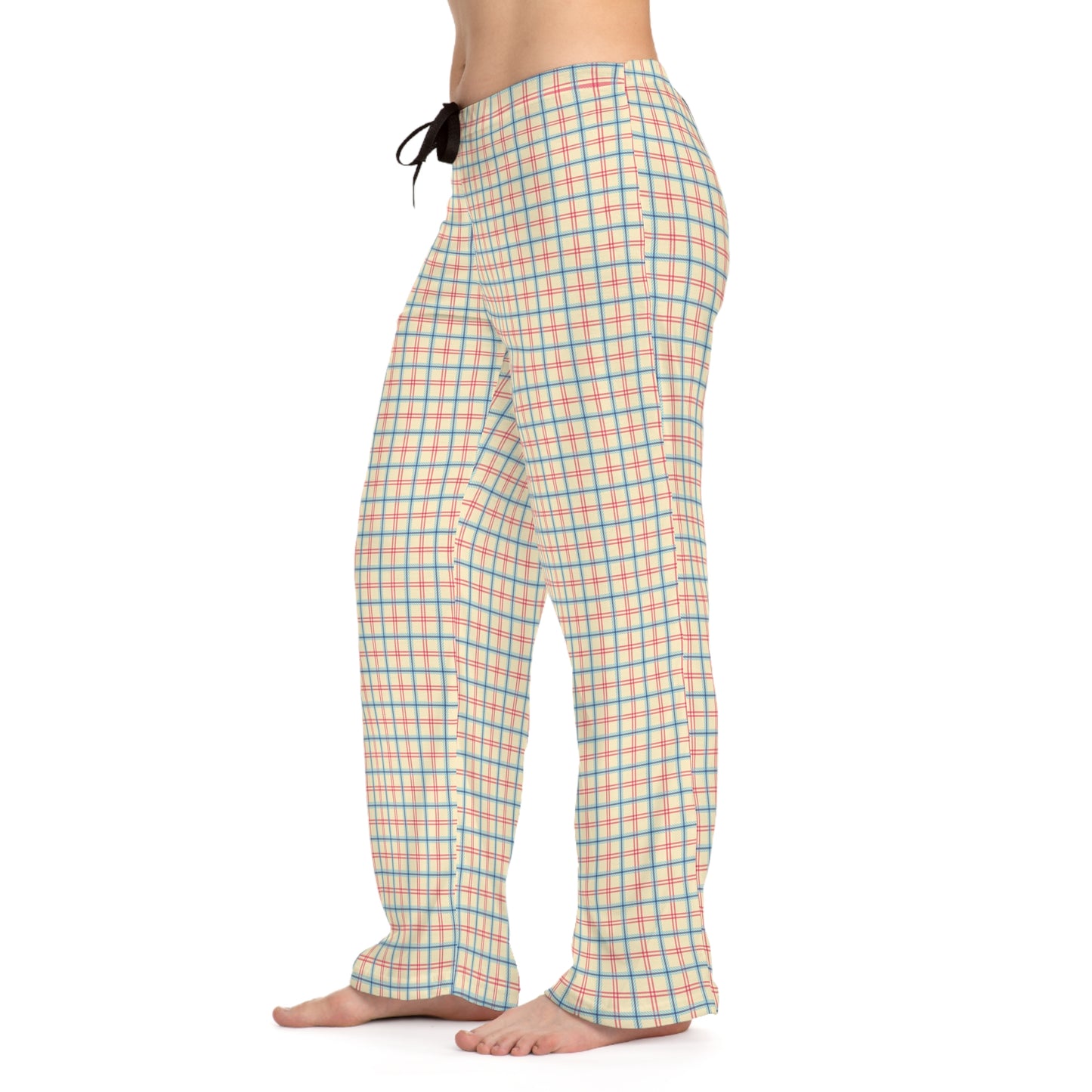 Cozy Plaid Women's Pajama Pants, Lightweight Sleepwear, Comfortable Lounge Pants, Perfect for Relaxing, Gift for Her, Stylish Homewear