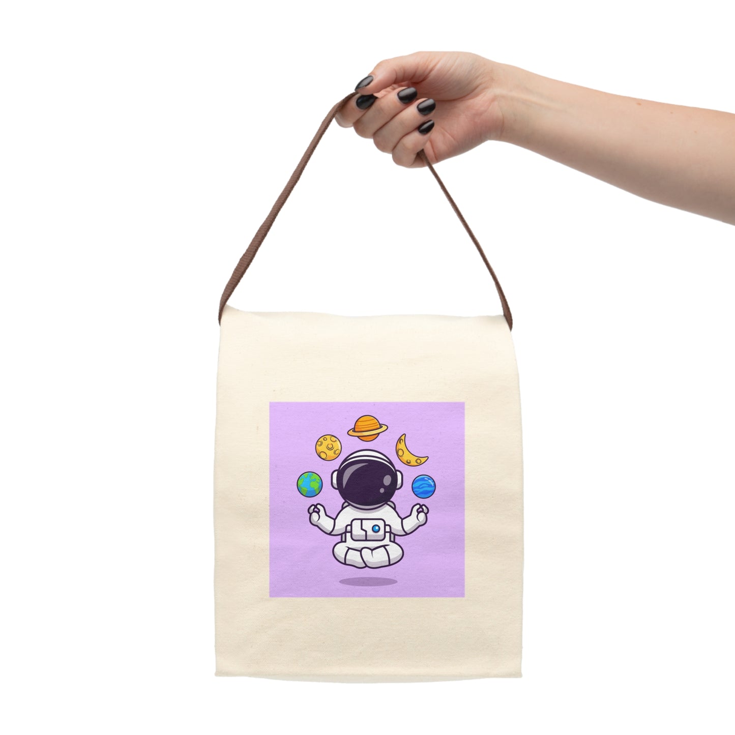 Canvas Lunch Bag With Strap