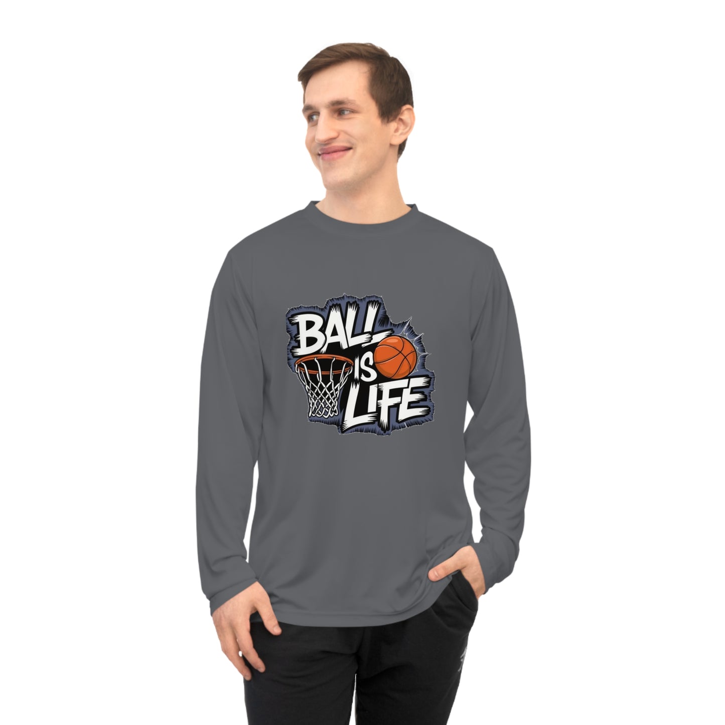 Basketball Long Sleeve Performance Shirt | Moisture-Wicking