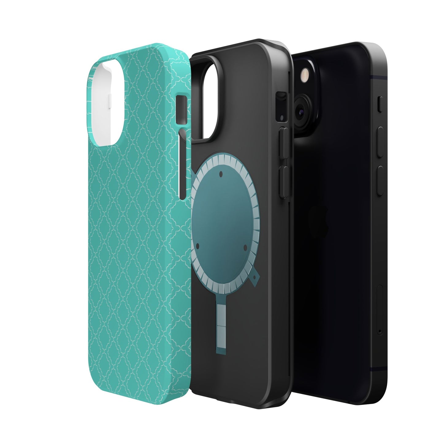 Green Phone Case Geometric Pattern