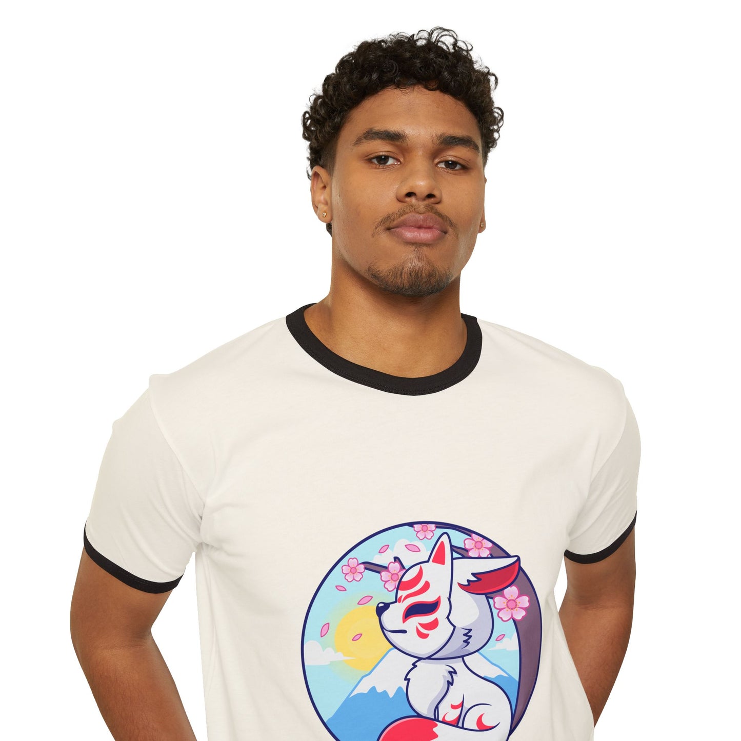 Unisex Cotton Ringer T-Shirt for Retro Casual Style