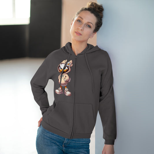 Streetwear Zip Hoodie for Women Trendy Casual Zip-Up Hoodie