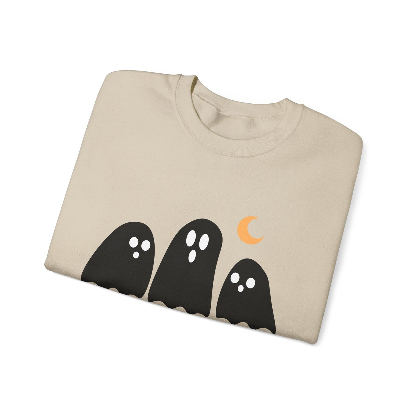 Kawaii Ghost Halloween Unisex Crewneck Sweatshirt