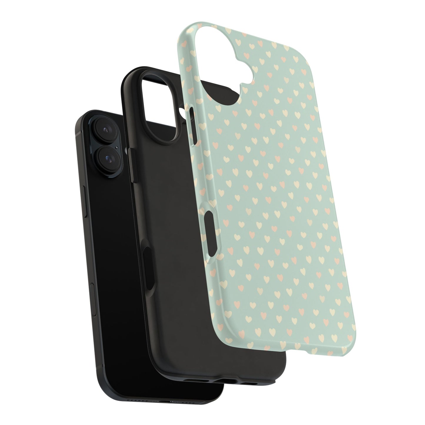 Phone Case With Heart Pattern
