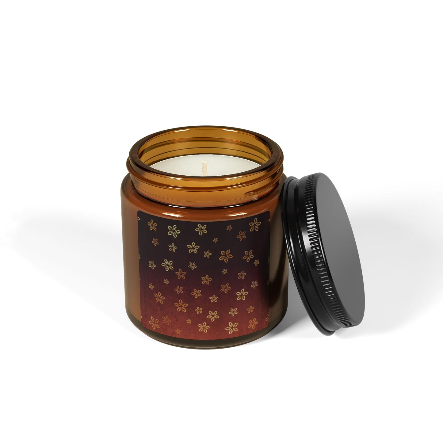 Scented Soy Candle (Multi-Size, Amber Jar)
