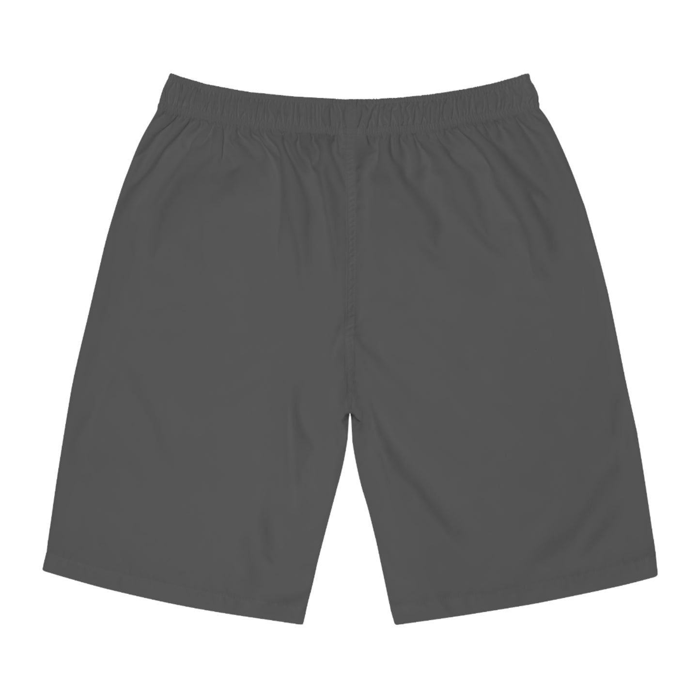 Gray Men’s All-Over Print Board Shorts for Summer Wear