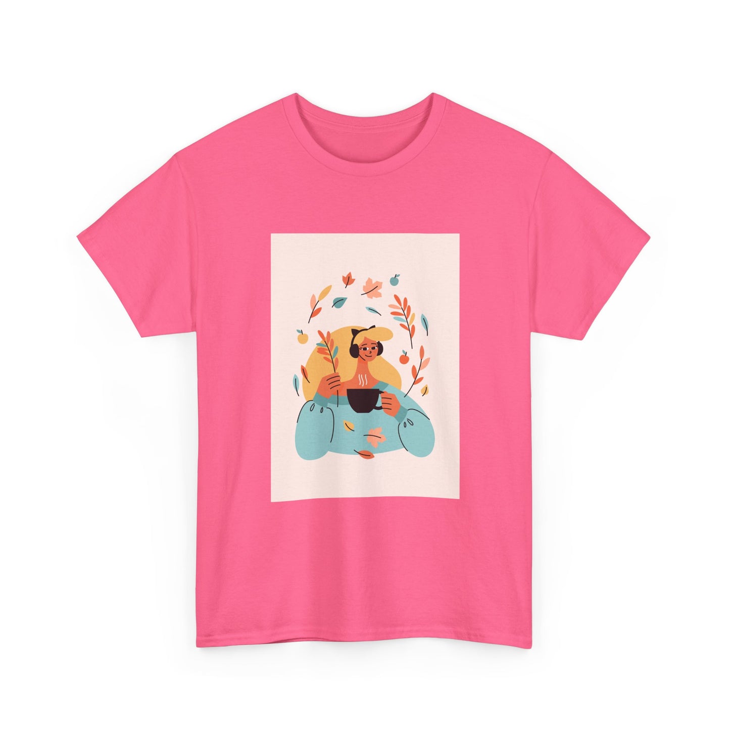 Unisex Cozy Bear Illustration Heavy Cotton T-Shirt