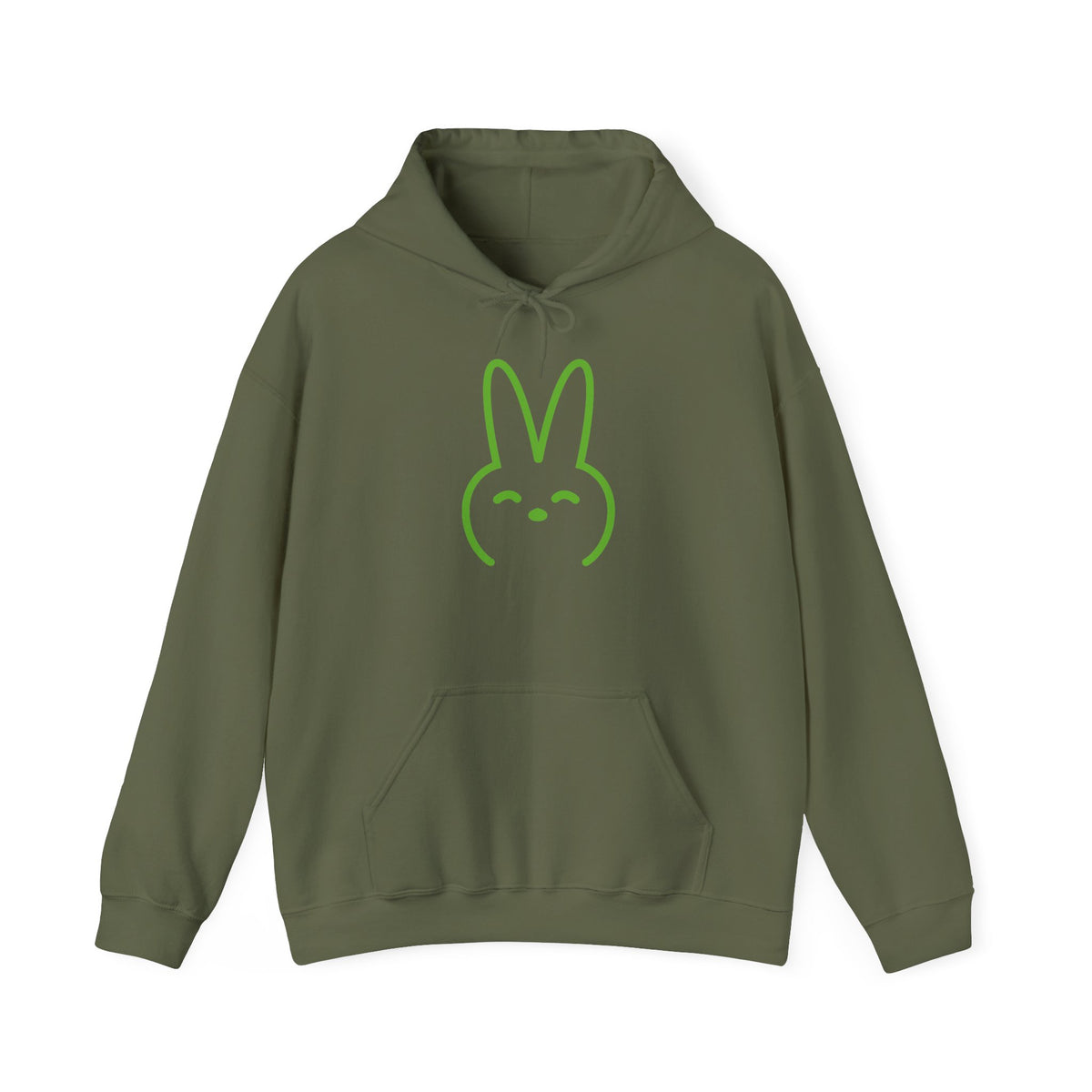 Minimalist Bunny Outline Unisex Heavy Blend Hoodie