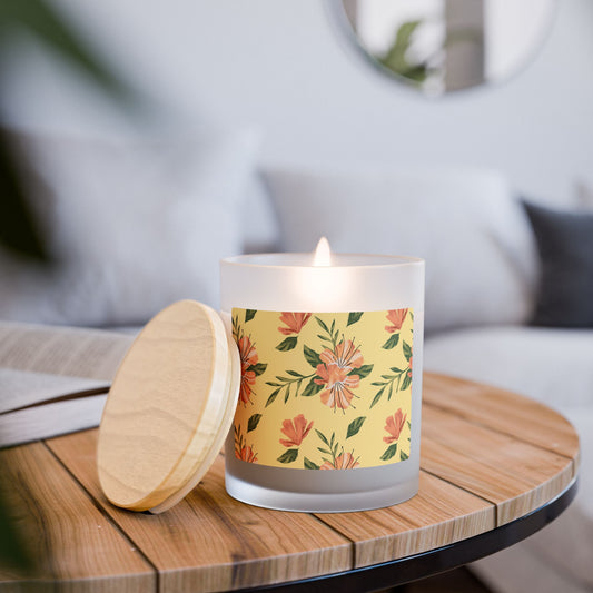 Frosted Glass Candle, 11oz