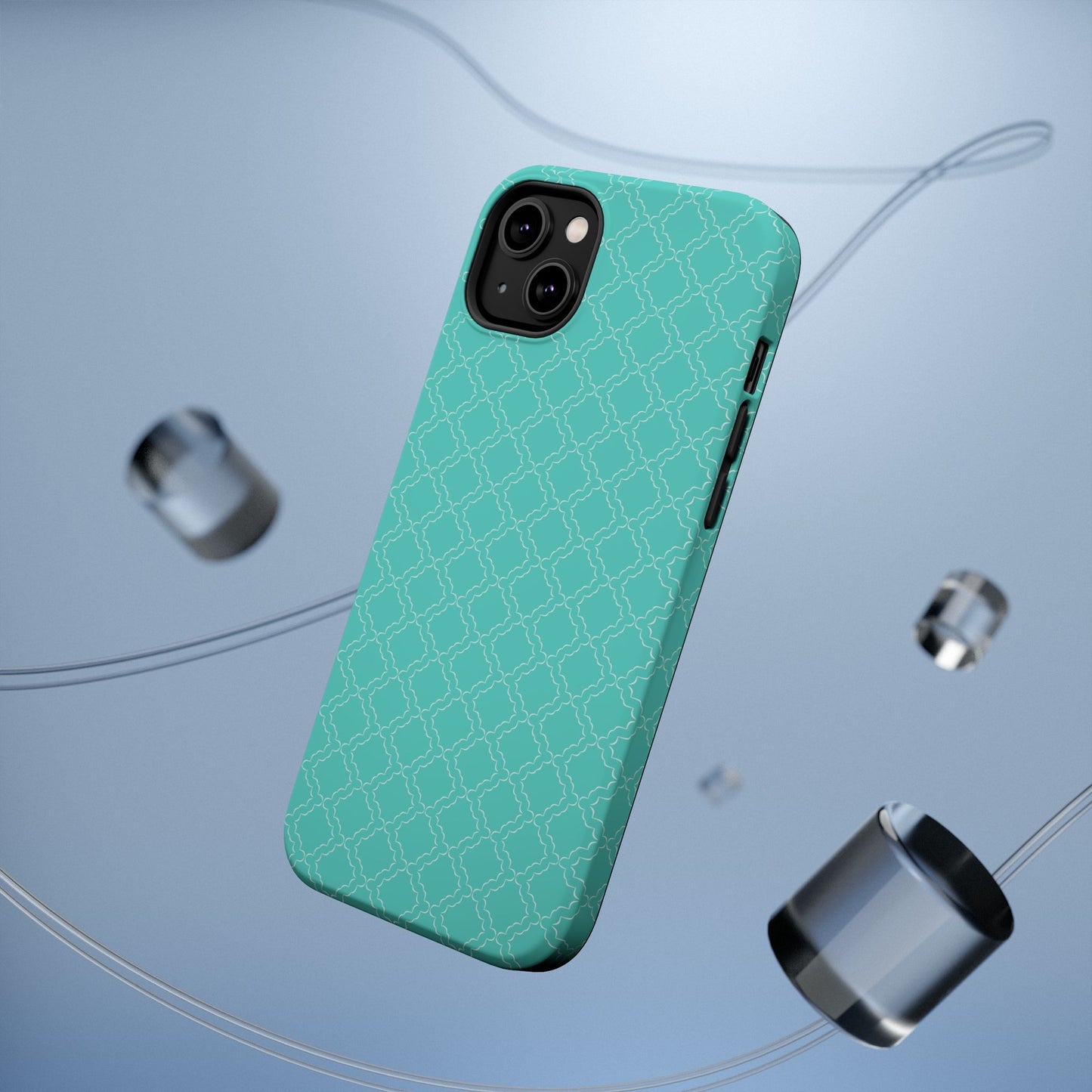 Green Phone Case Geometric Pattern