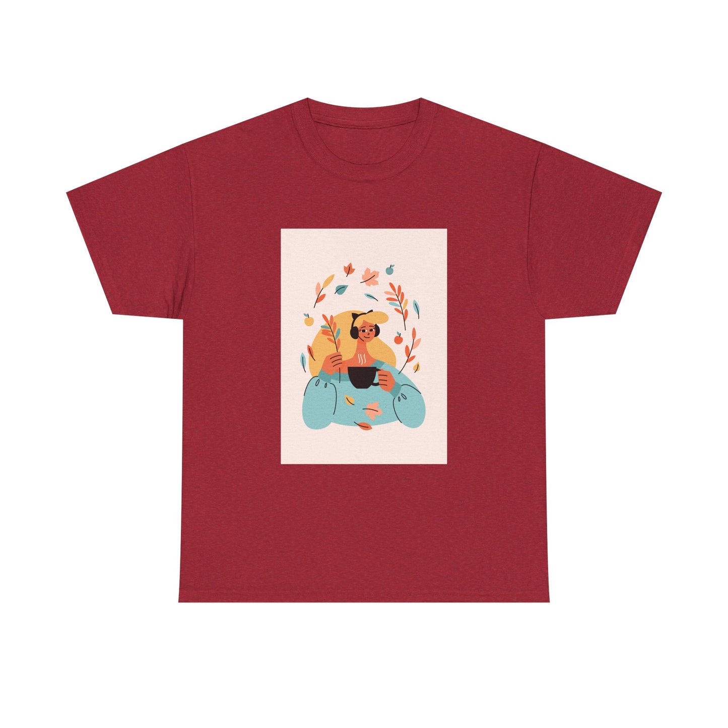 Unisex Cozy Bear Illustration Heavy Cotton T-Shirt
