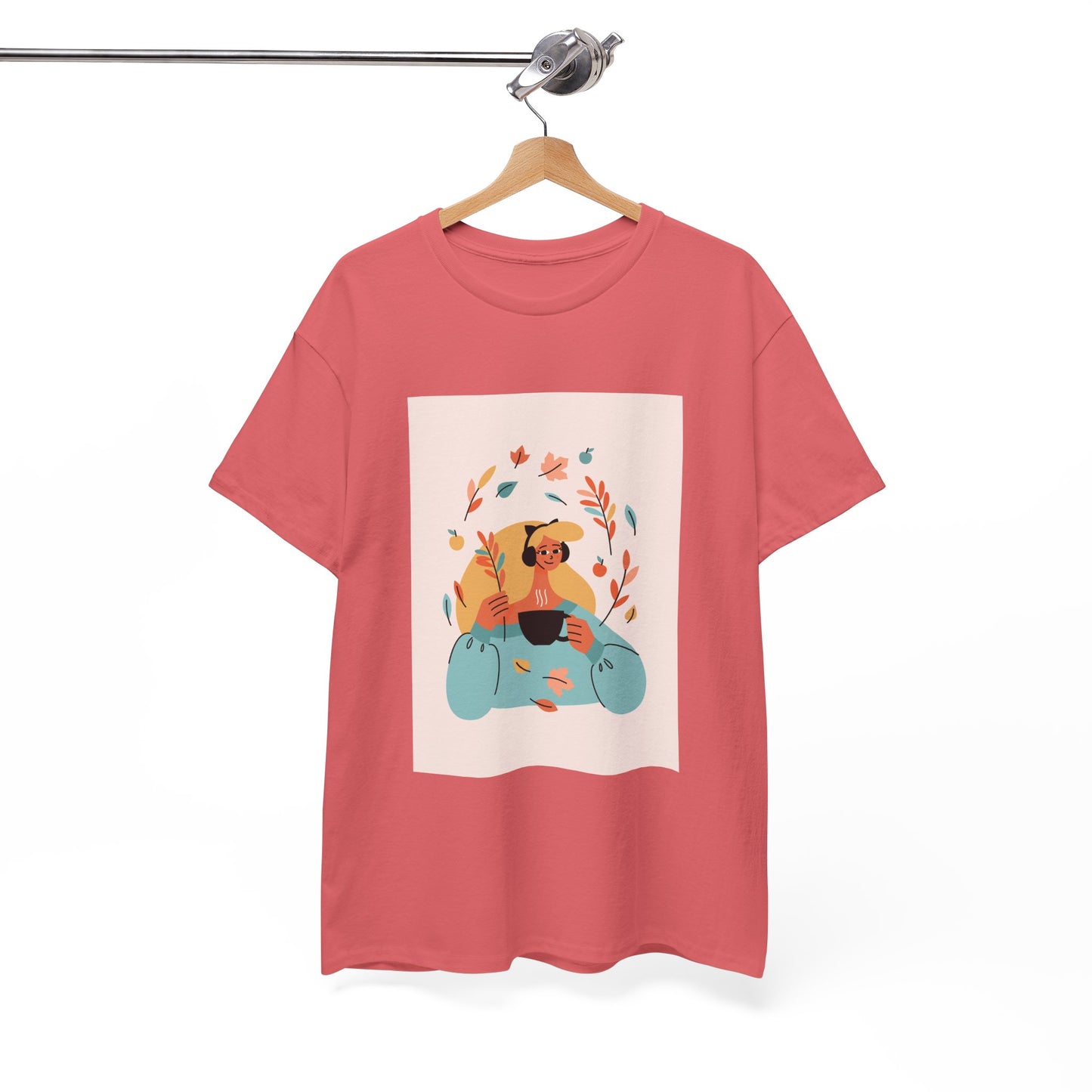 Unisex Cozy Bear Illustration Heavy Cotton T-Shirt