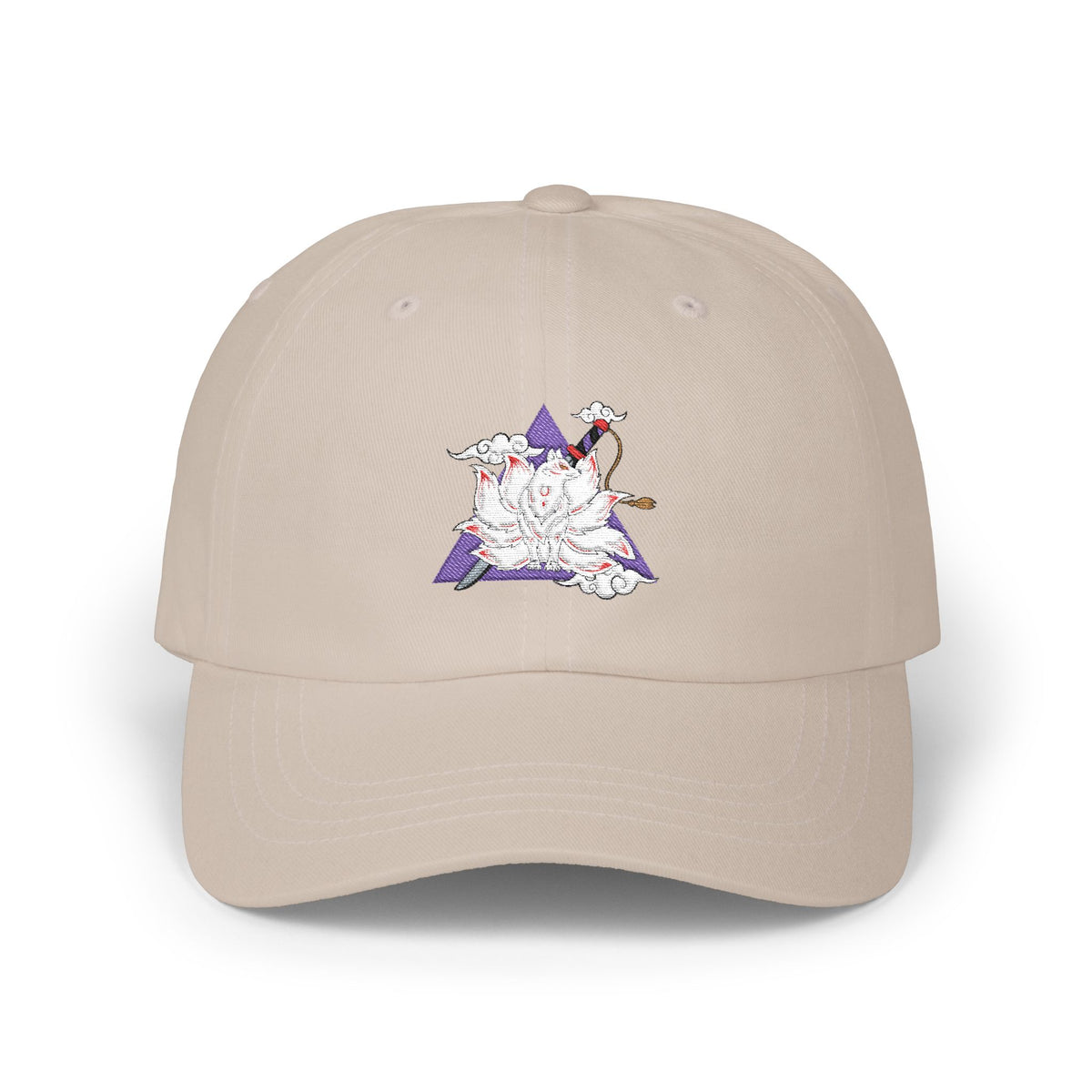 Unisex Casual Beige Cap with Artistic Star Design
