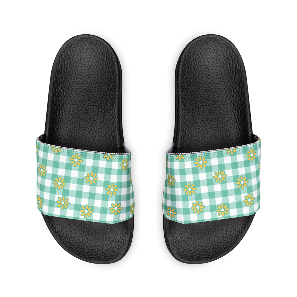 Floral Daisy Women's Removable-Strap Sandals – Comfortable Summer Slides