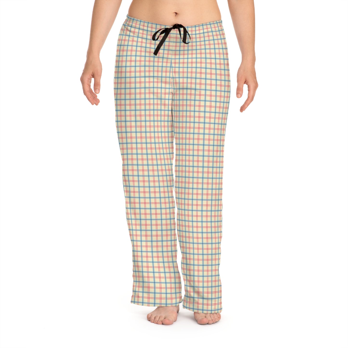 Cozy Plaid Women's Pajama Pants, Lightweight Sleepwear, Comfortable Lounge Pants, Perfect for Relaxing, Gift for Her, Stylish Homewear