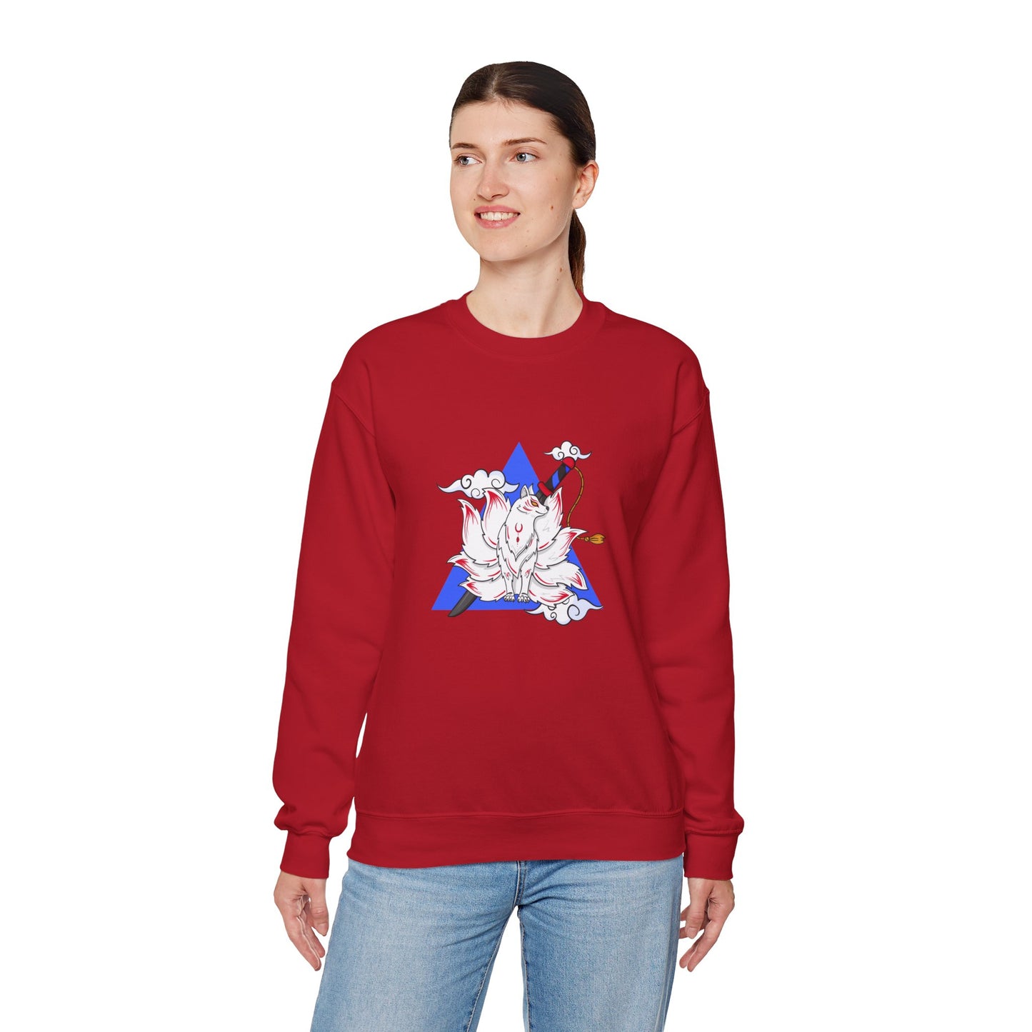 Anime Fox Spirit Unisex Crewneck Sweatshirt