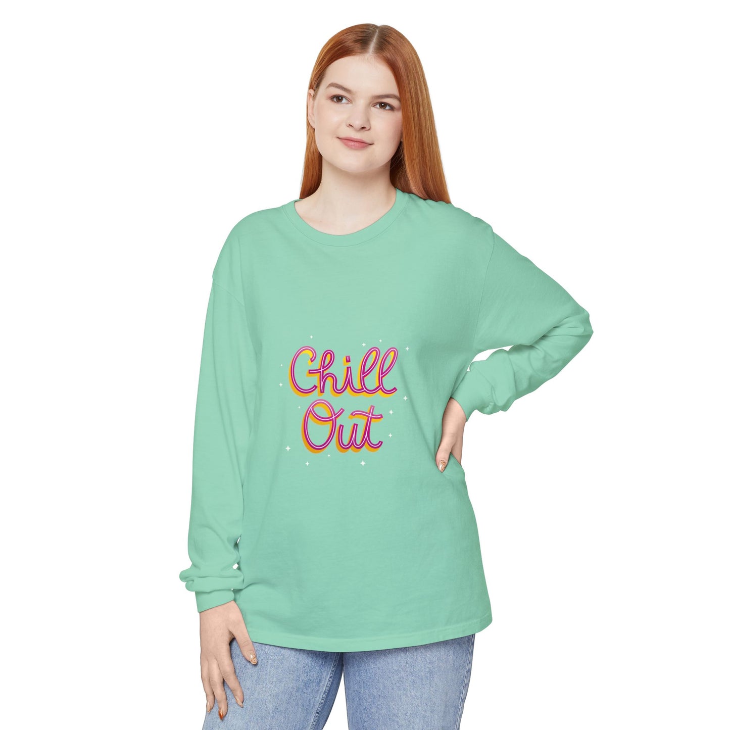Unisex Garment-dyed Long Sleeve T-Shirt