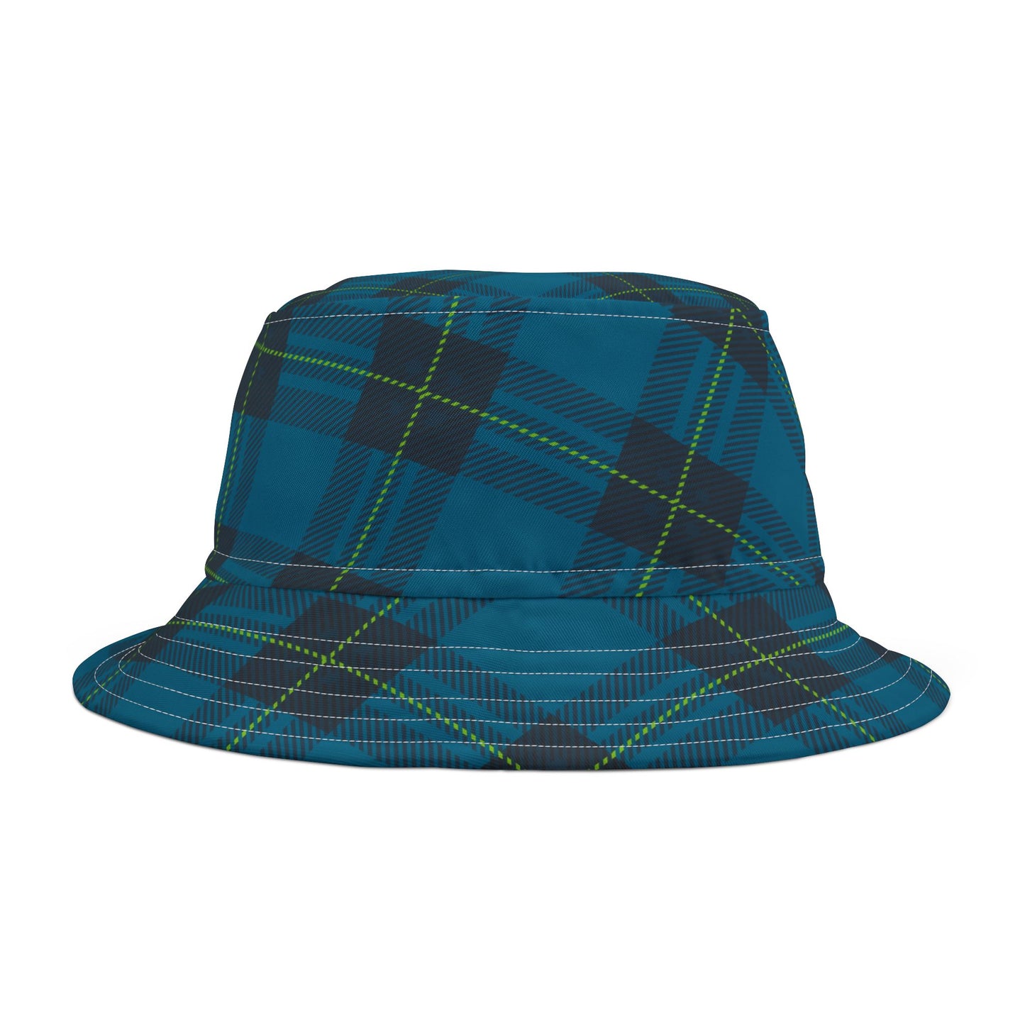 Blue Plaid Bucket Hat