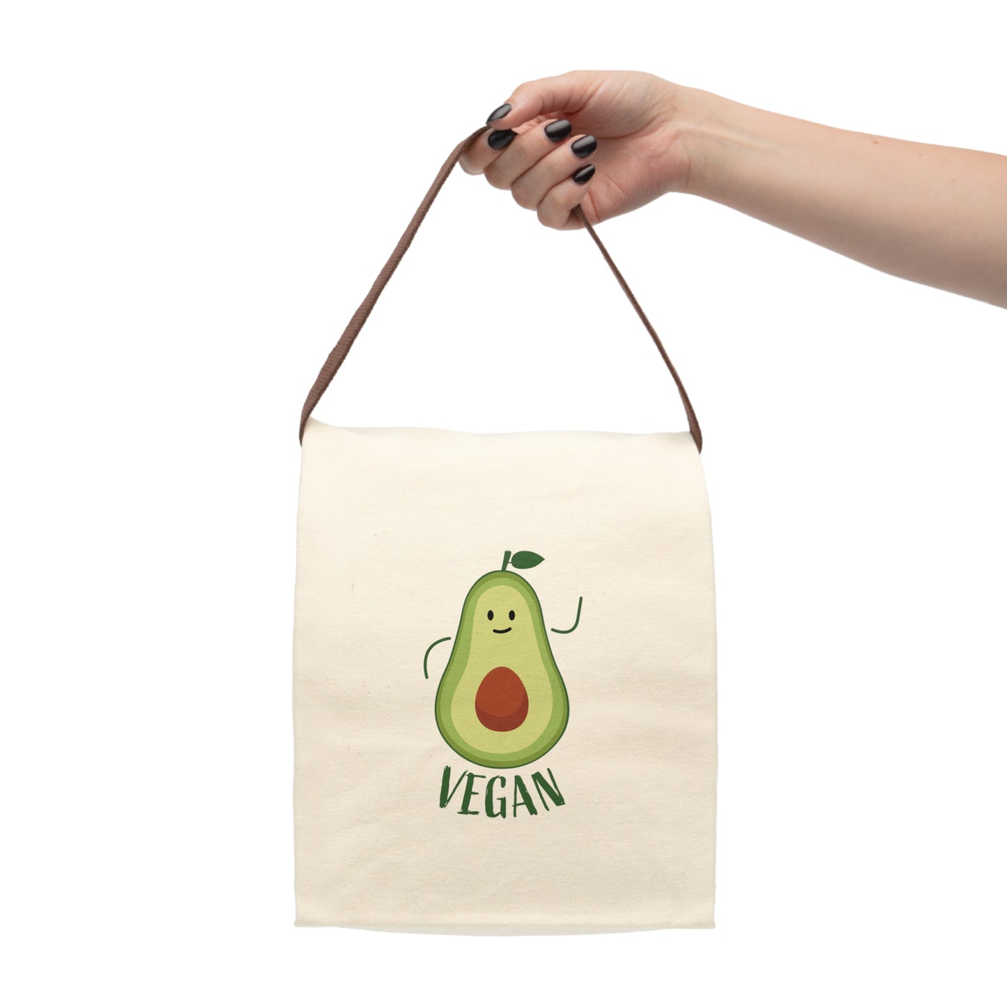 Canvas Lunch Bag With Strap