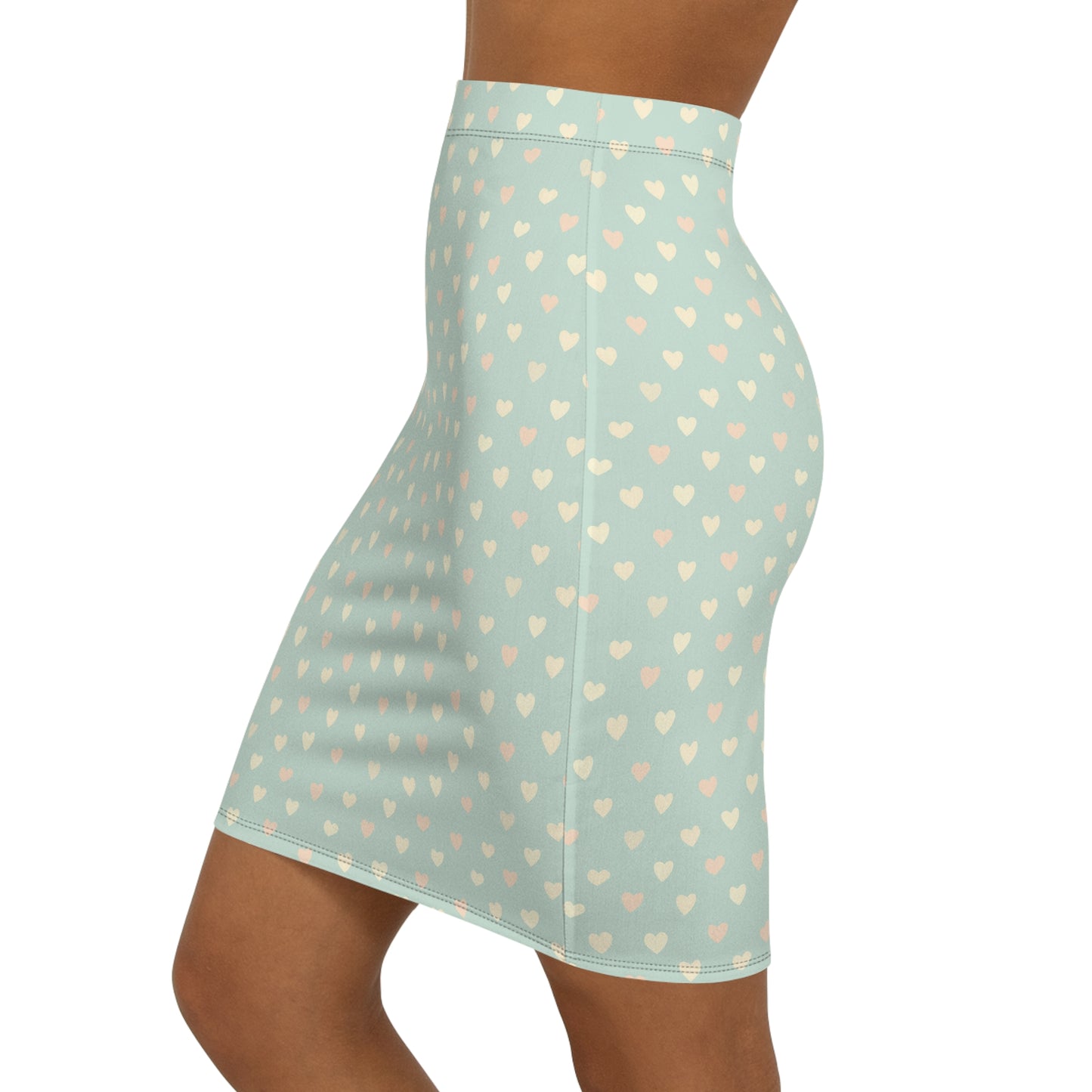 Women's Mid-Waist Pencil Skirt (AOP)