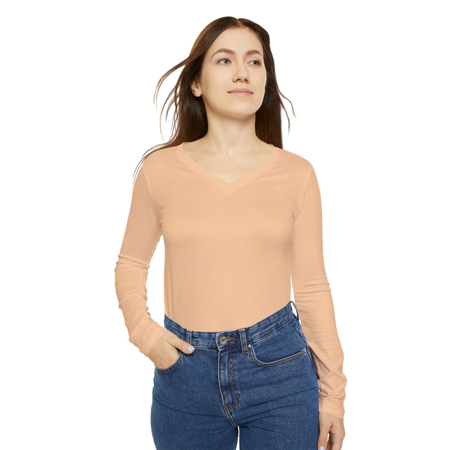 Women's Long Sleeve V-Neck T-Shirt