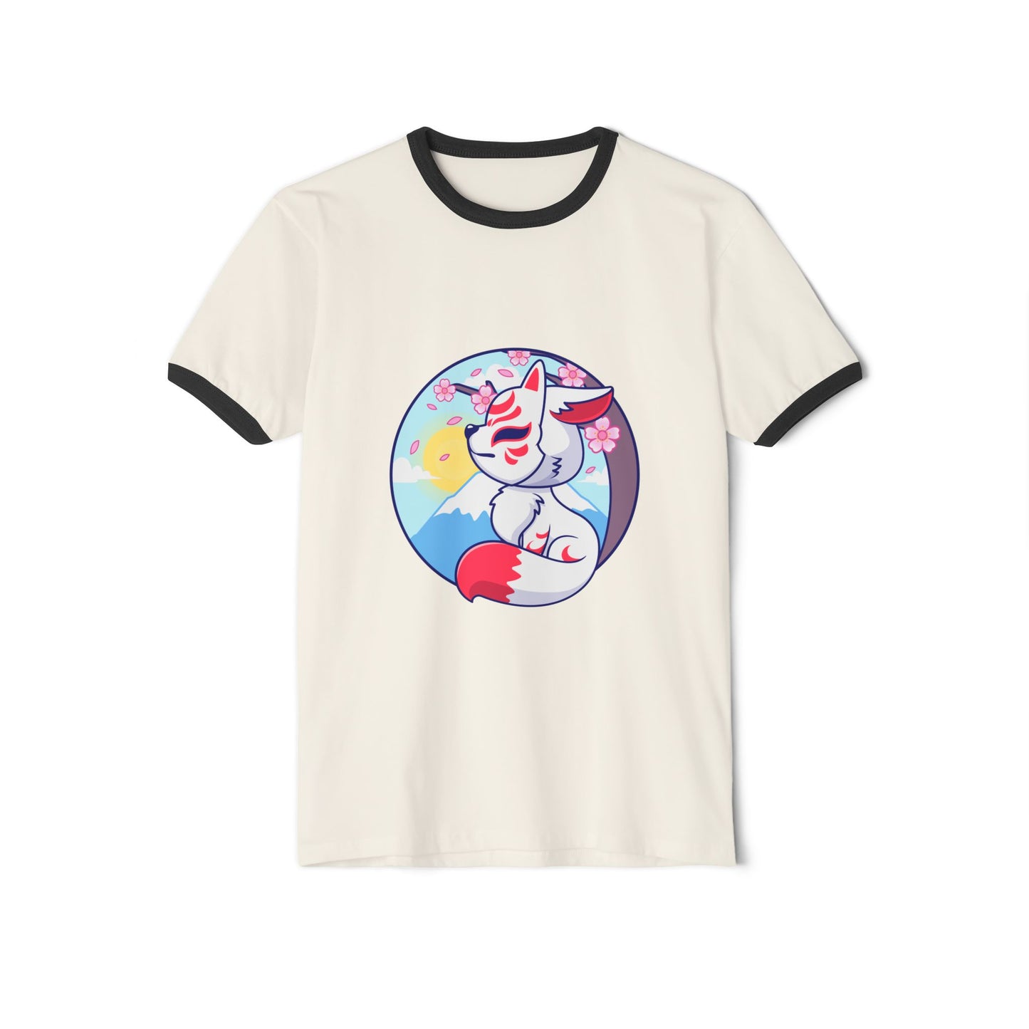 Unisex Cotton Ringer T-Shirt for Retro Casual Style
