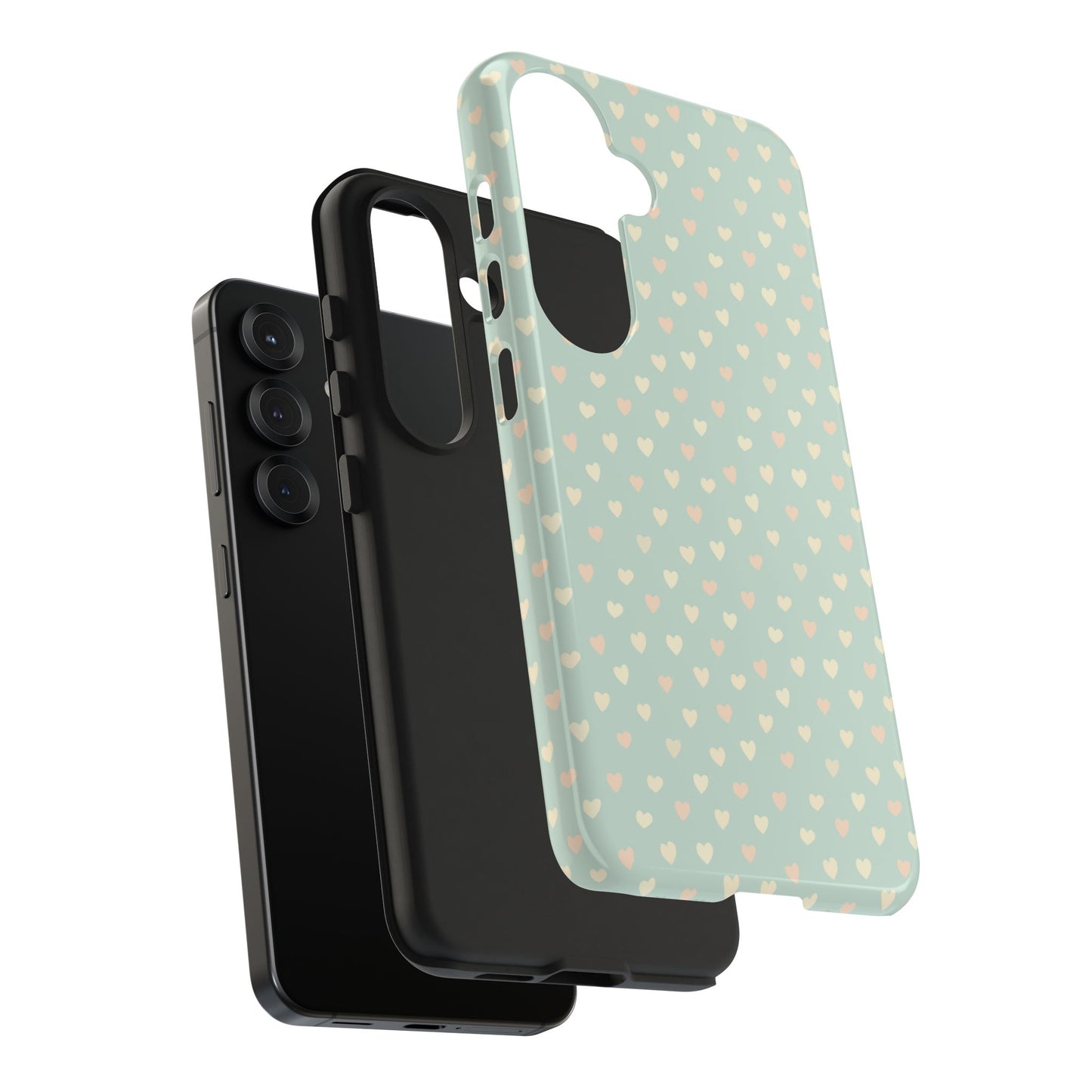 Phone Case With Heart Pattern
