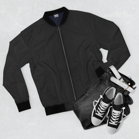 Men’s All-Over Print Bomber Jacket for Casual Streetwear